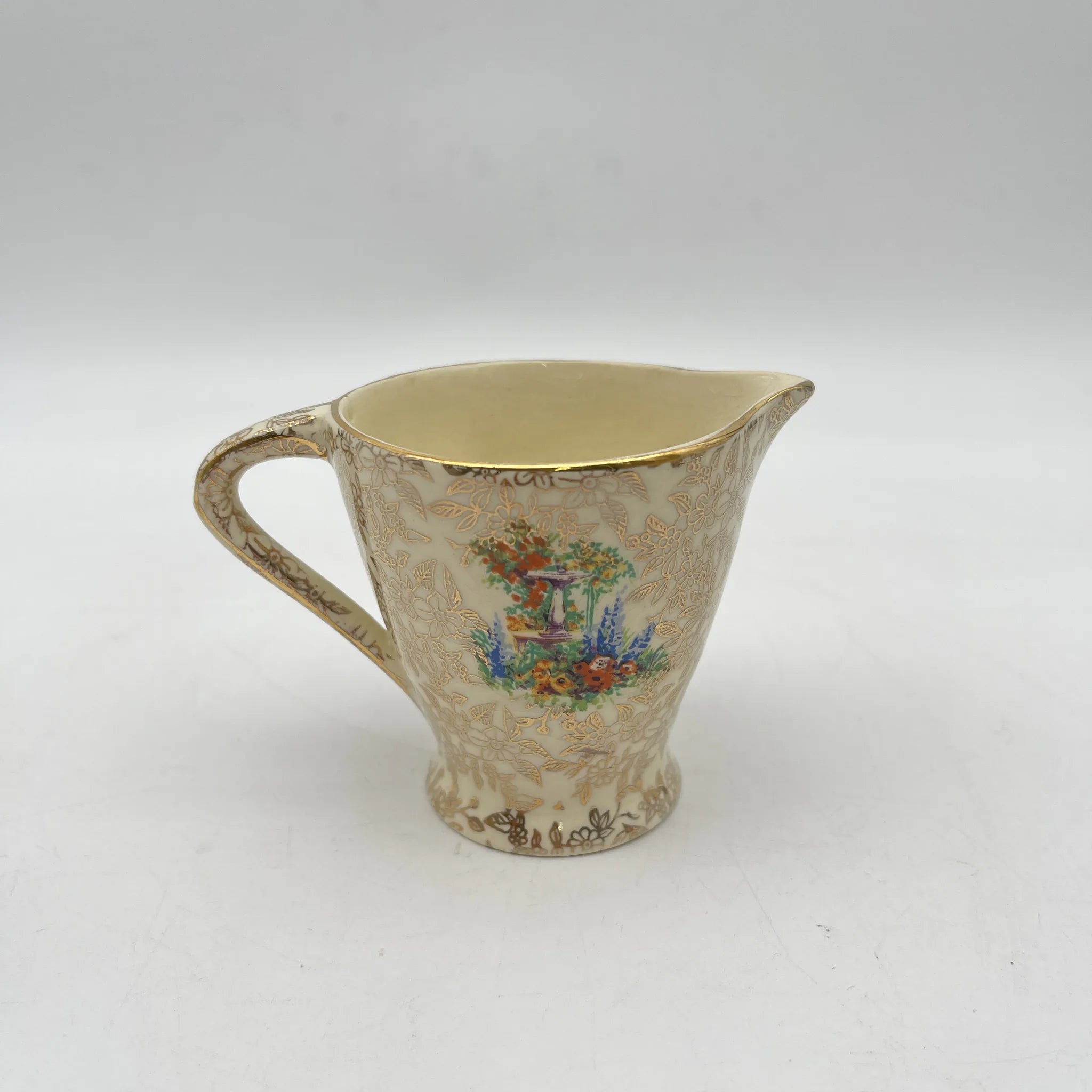 【复古】牛奶瓶/ Empire Porcelain /估计20c中期/陶器/英国/ chints
