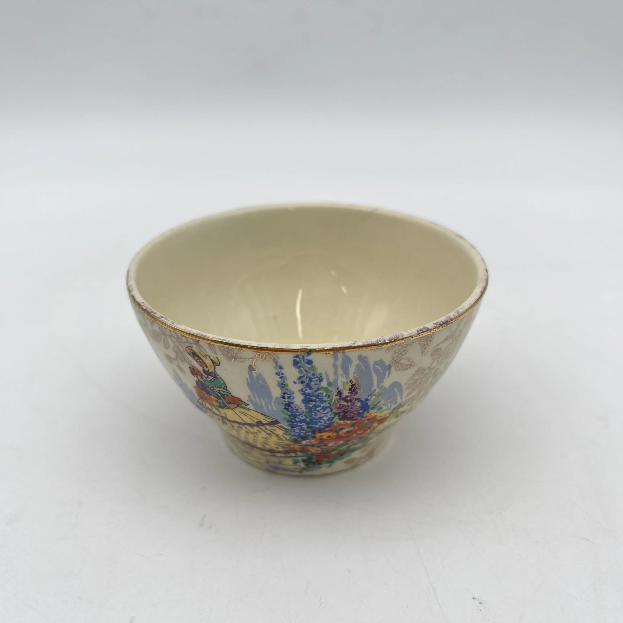 【ビンテージ】 シュガーボウル / Empire Porcelain / 推定20C中期 / 陶器 / イギリス / チンツ