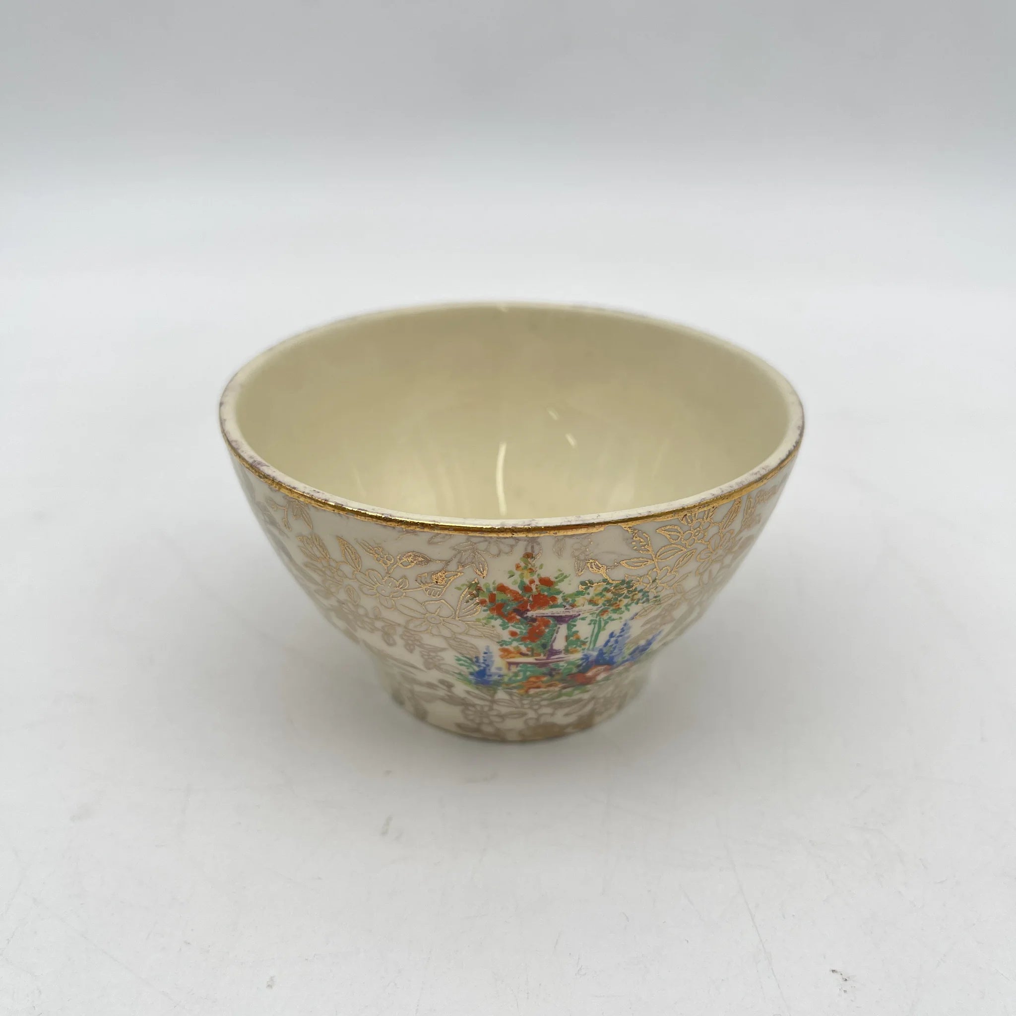 【复古】糖碗/ Empire Porcelain /估计20c中期/陶器/英国/ chints
