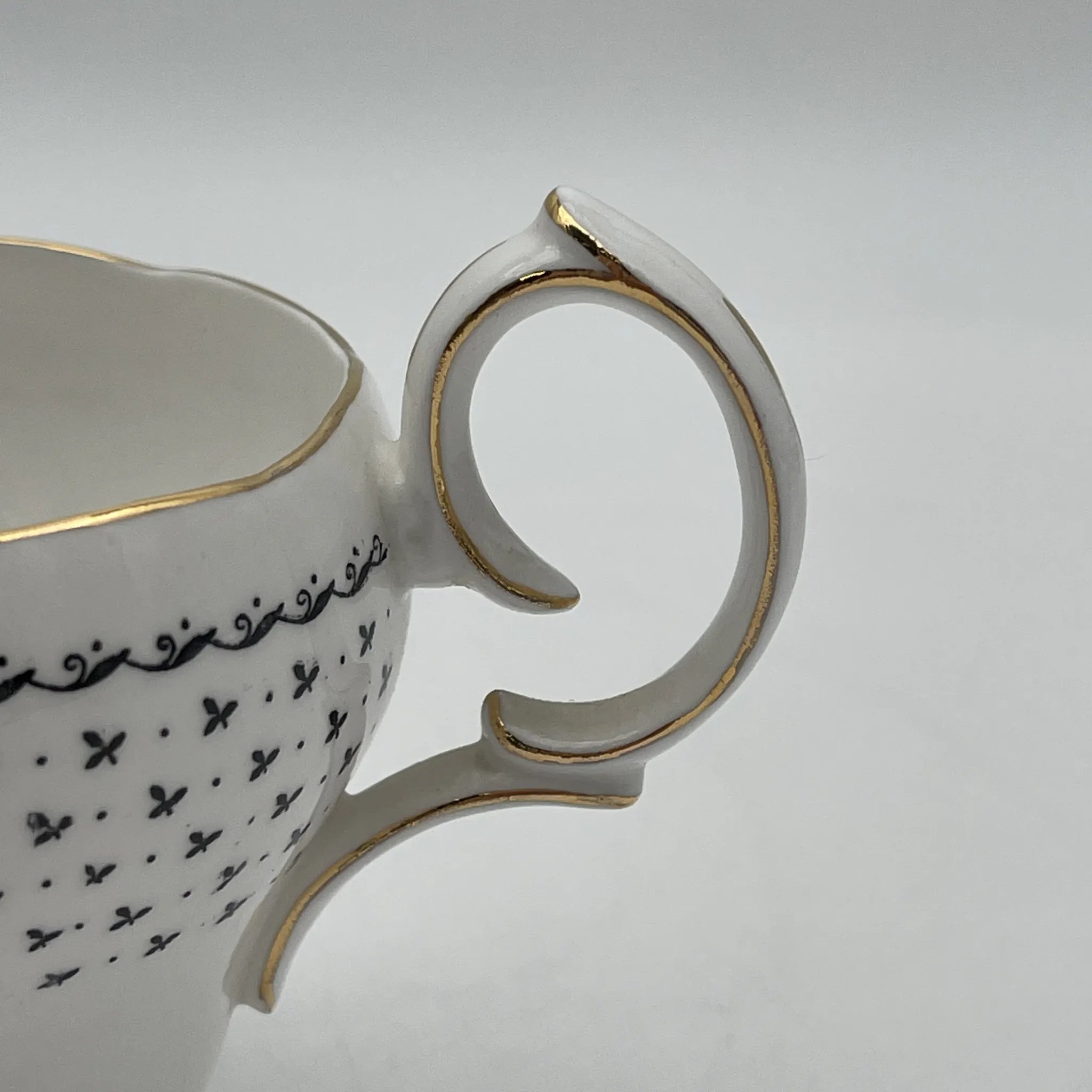 【复古】creamer / Queen Anne / Georgian /推测20c中期/ Fine Bone China /英国