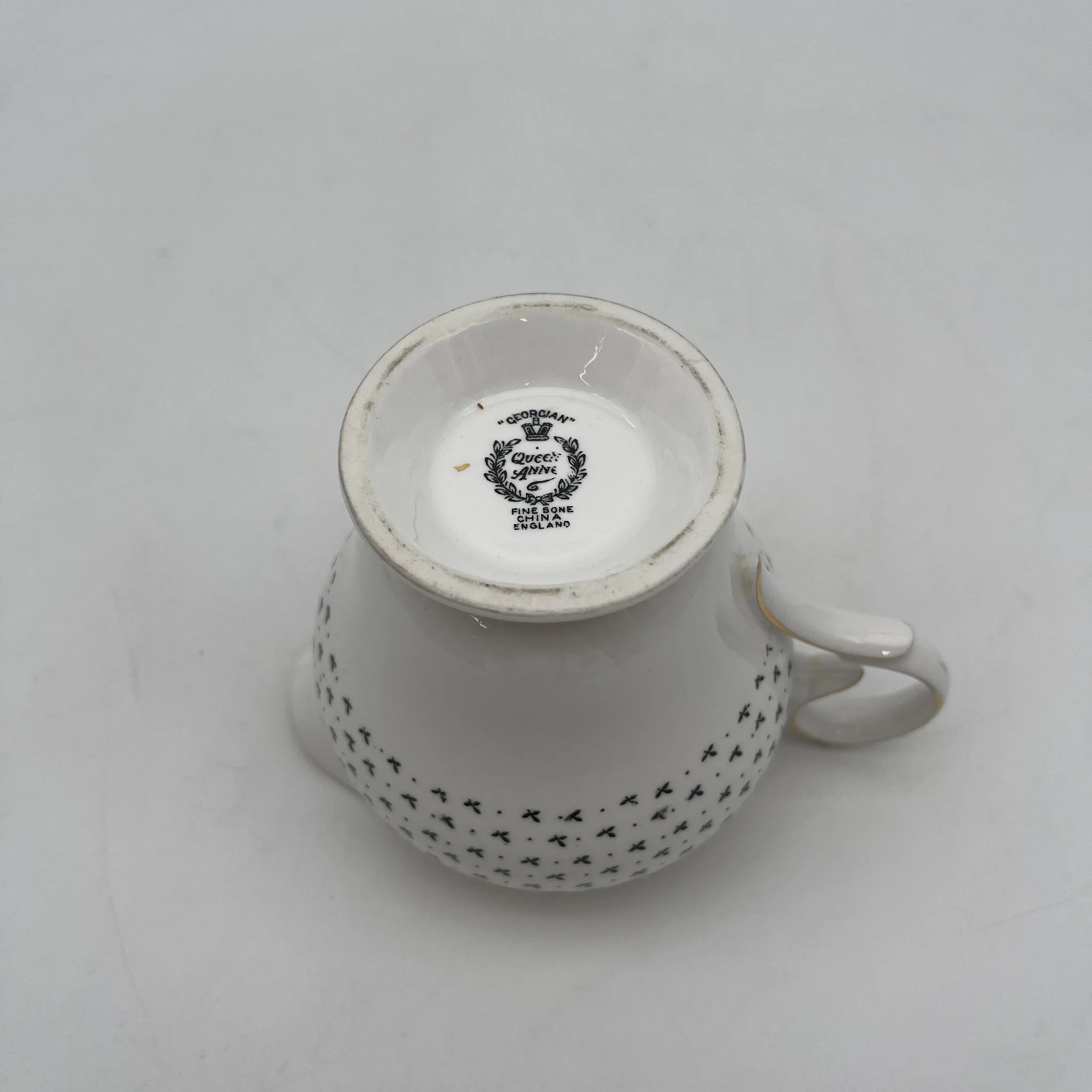 【复古】creamer / Queen Anne / Georgian /推测20c中期/ Fine Bone China /英国