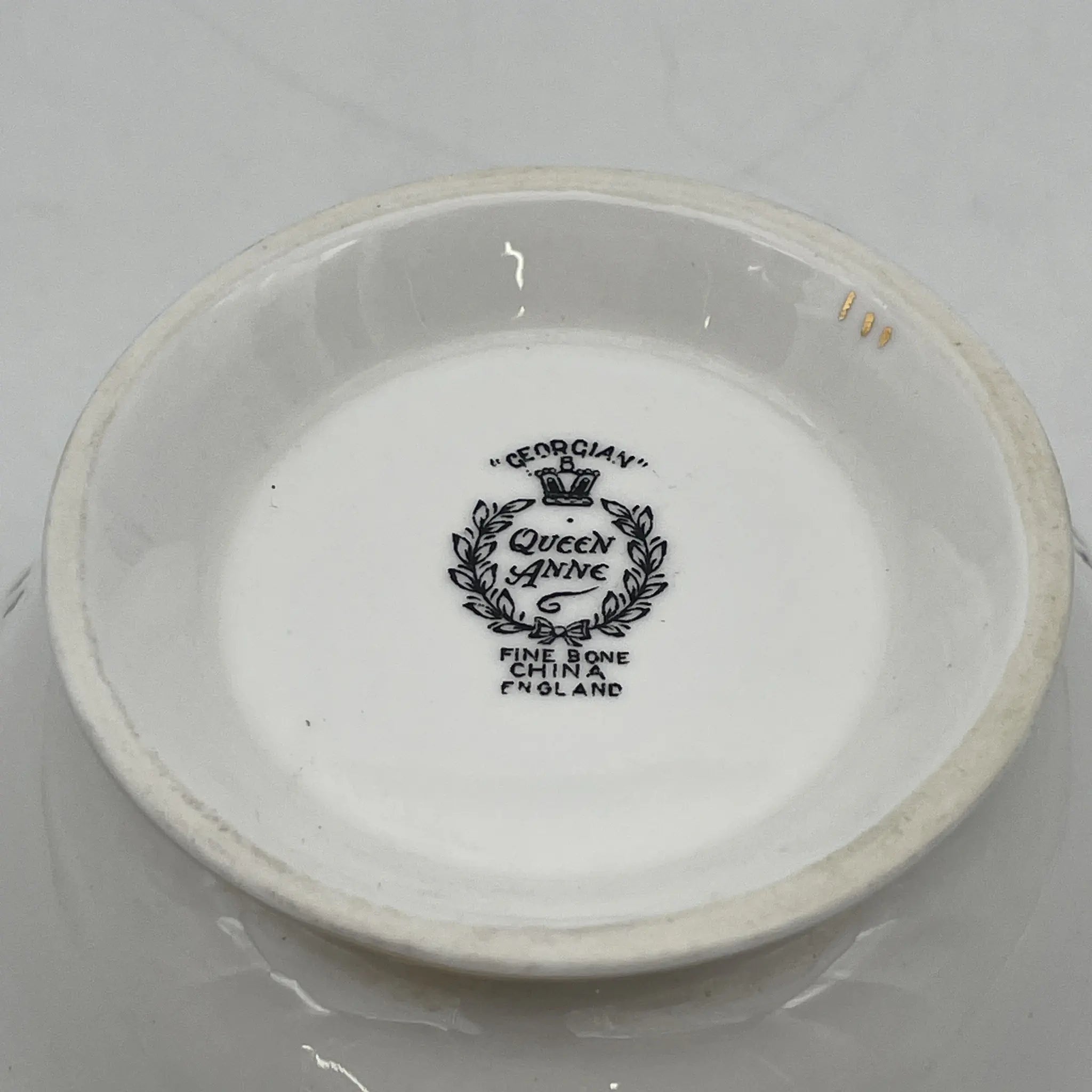 【复古】咖啡欧蕾碗/ Queen Anne / Georgian /推测20c中期/ Fine Bone China /英国