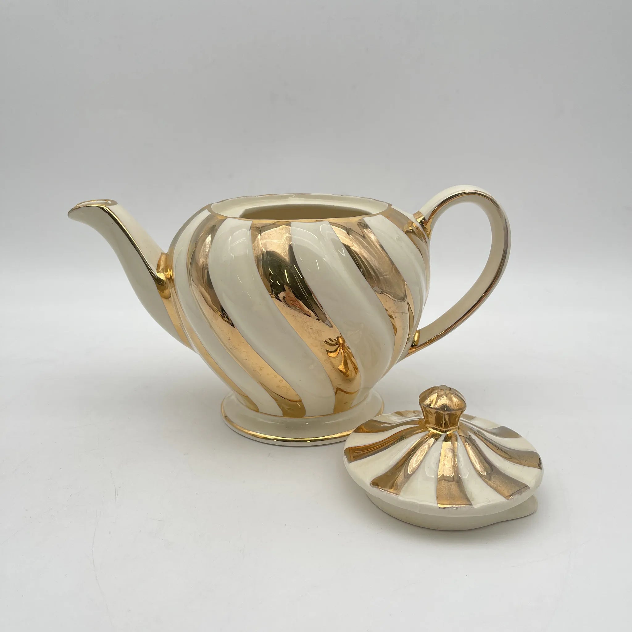【再利用】茶壶/ James Sadler & Sons /估计20c晚期/陶器/英国