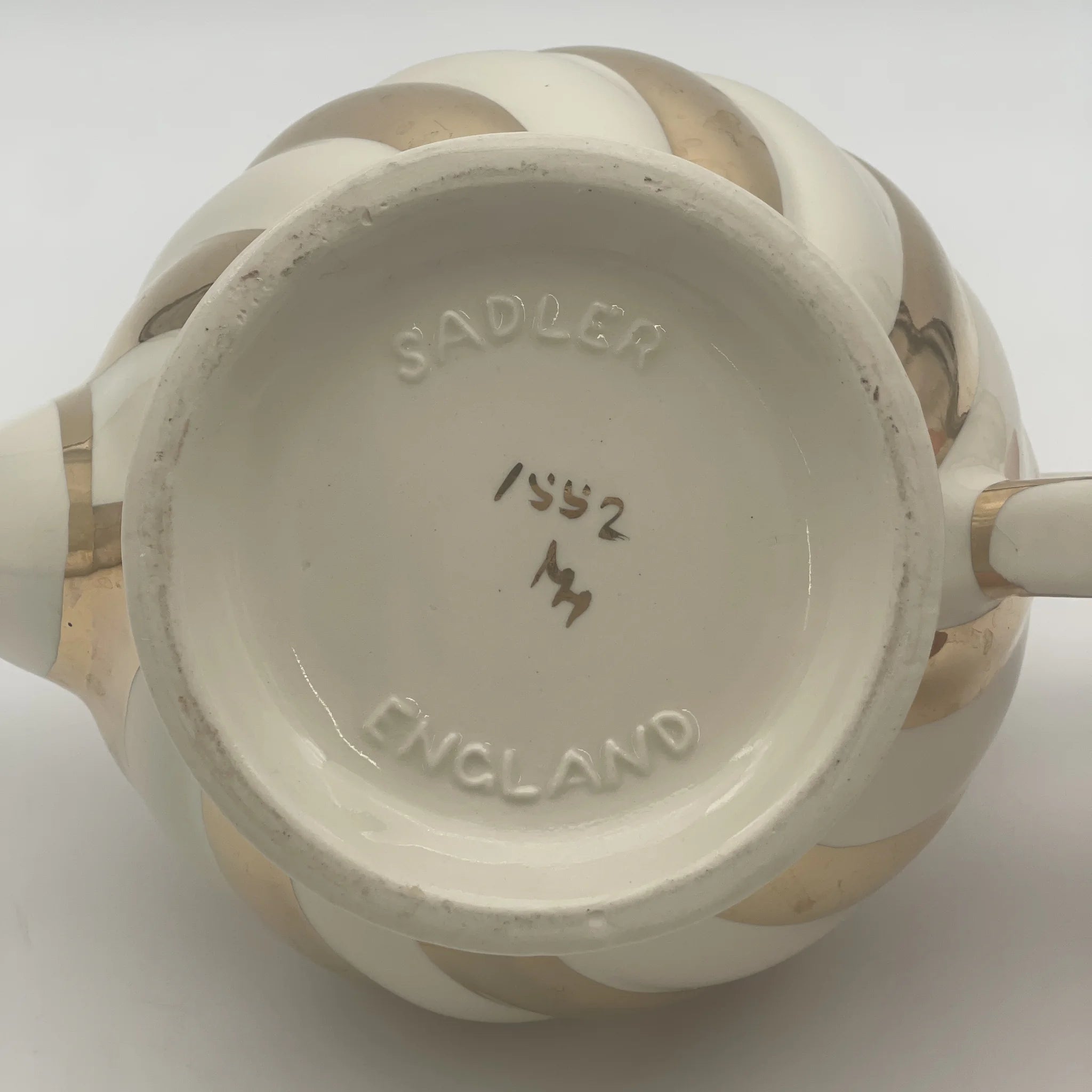 【再利用】茶壶/ James Sadler & Sons /估计20c晚期/陶器/英国