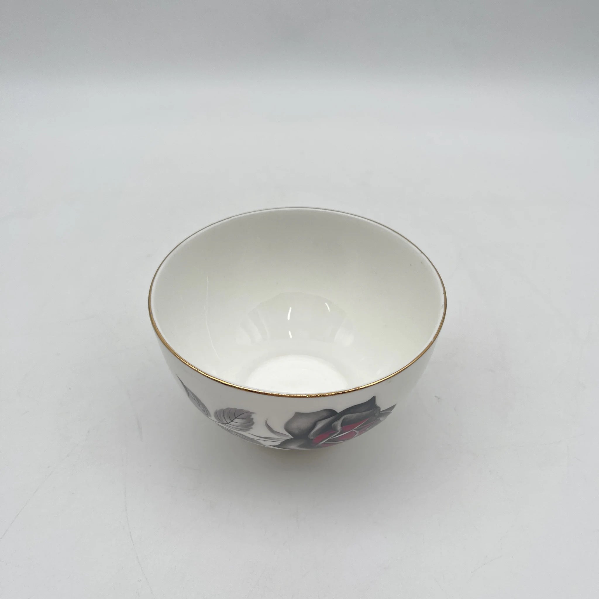 【复古】咖啡欧蕾碗/ Taylor&Kent / Elizabethan /估计20c中期/ Bone China /英国/玫瑰