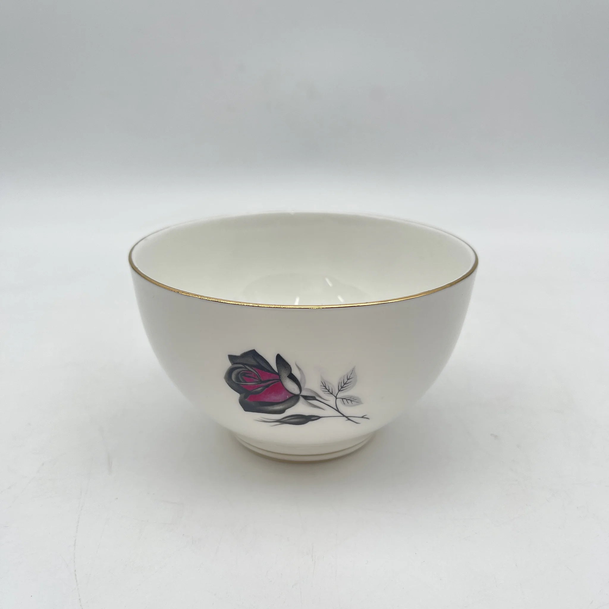 【复古】咖啡欧蕾碗/ Taylor&Kent / Elizabethan /估计20c中期/ Bone China /英国/玫瑰
