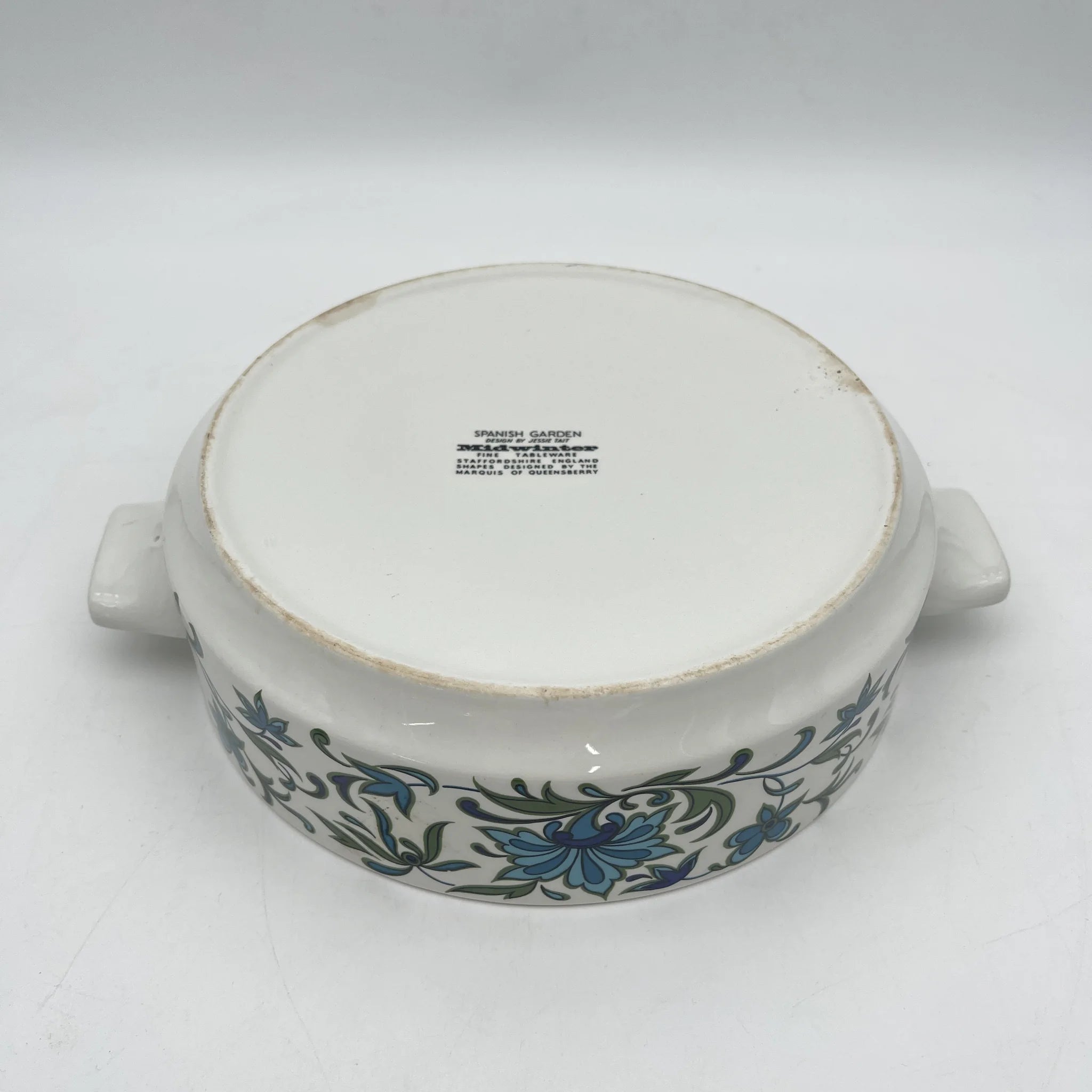 【复古】砂锅/ Midwinter / Spanish Garden /估计20c晚期/瓷器/英国/ Jessie Tait
