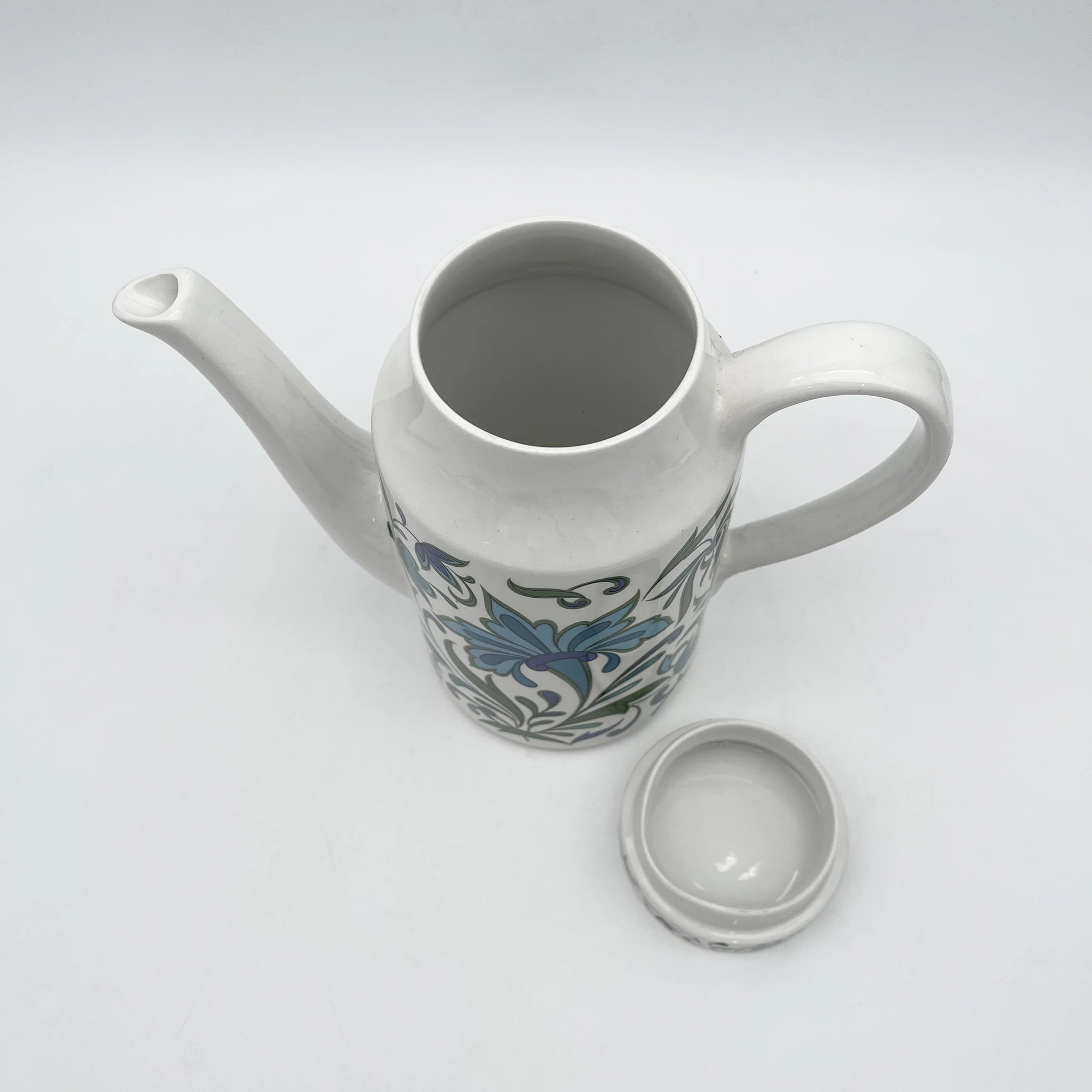 【复古】咖啡壶/ Midwinter / Spanish Garden /估计20c晚期/瓷器/英国/ Jessie Tait