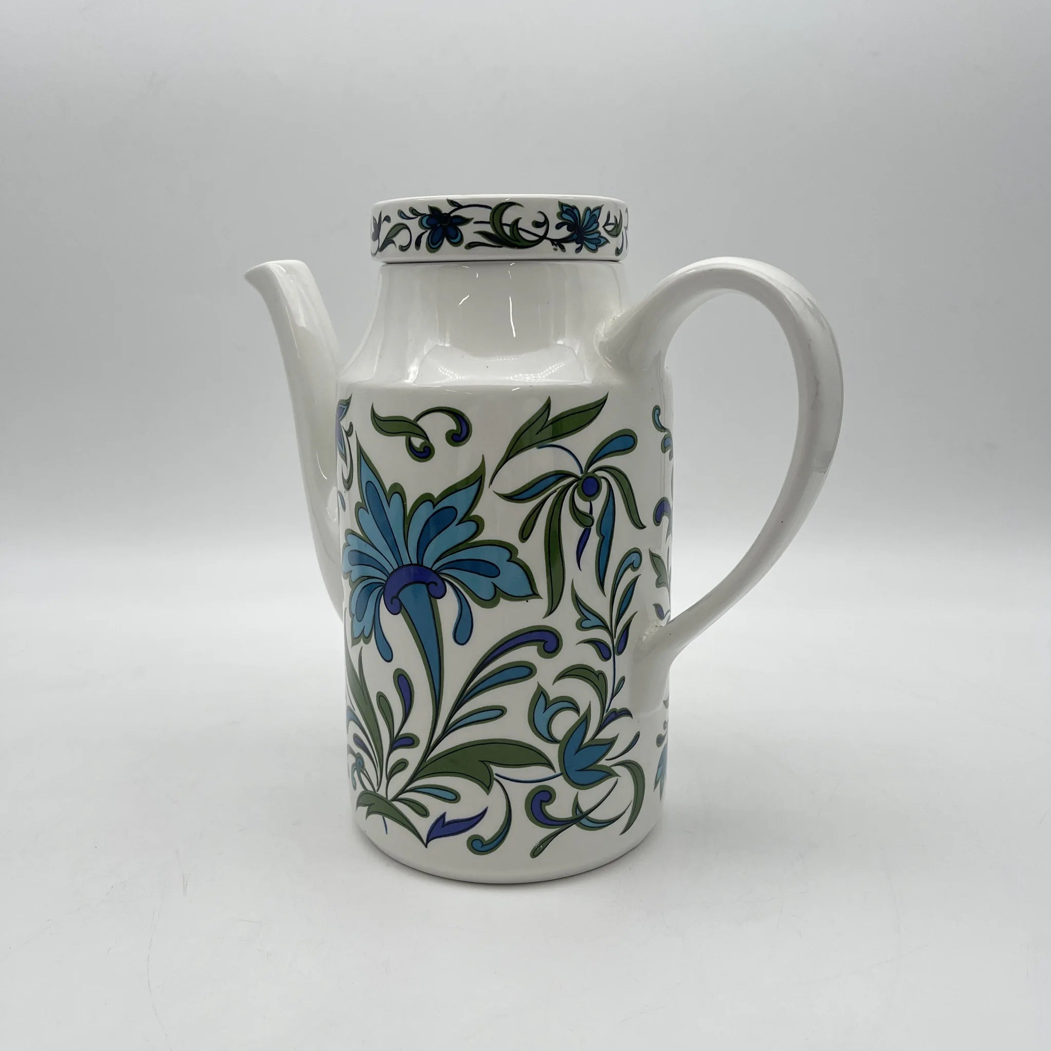 【复古】咖啡壶/ Midwinter / Spanish Garden /估计20c晚期/瓷器/英国/ Jessie Tait