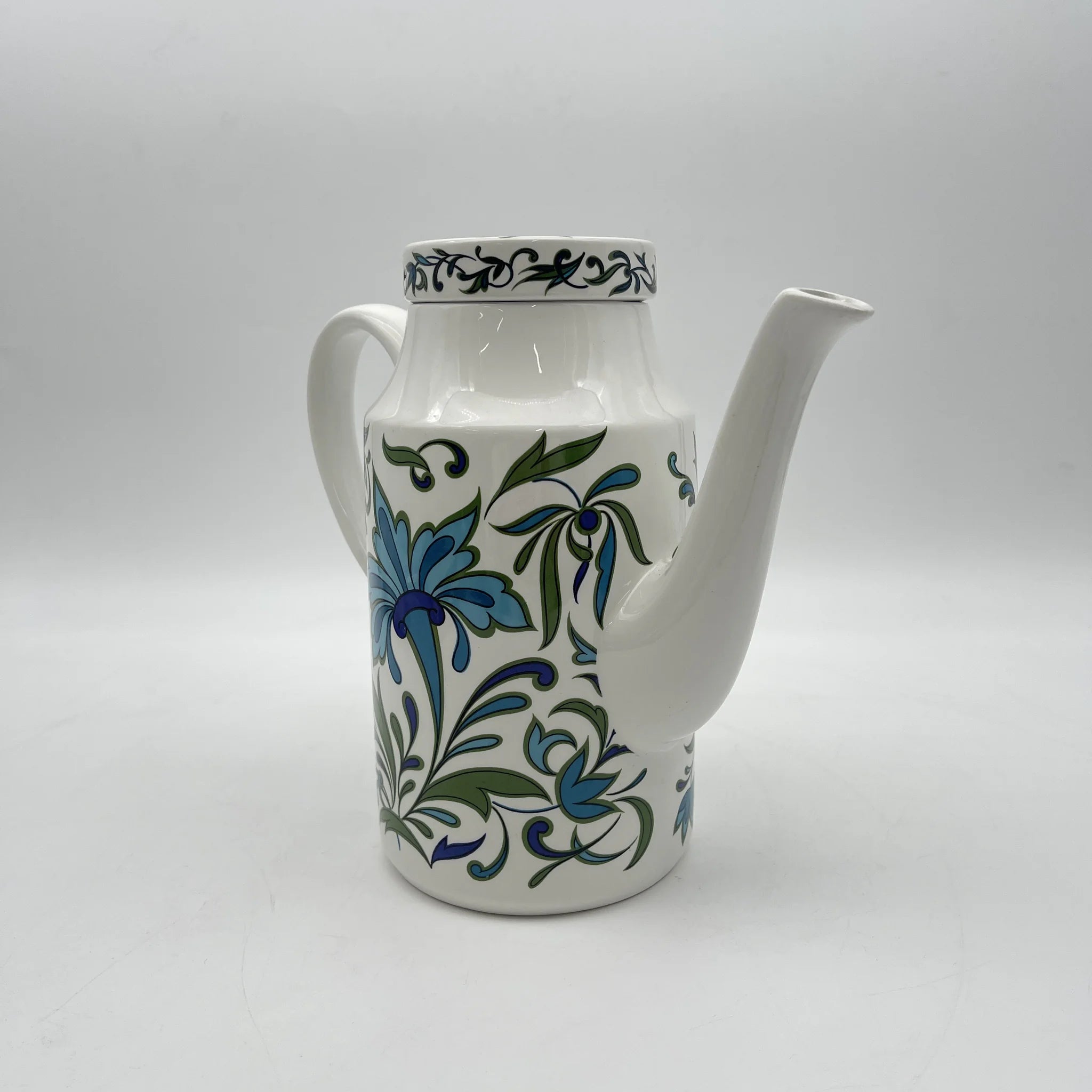 【复古】咖啡壶/ Midwinter / Spanish Garden /估计20c晚期/瓷器/英国/ Jessie Tait