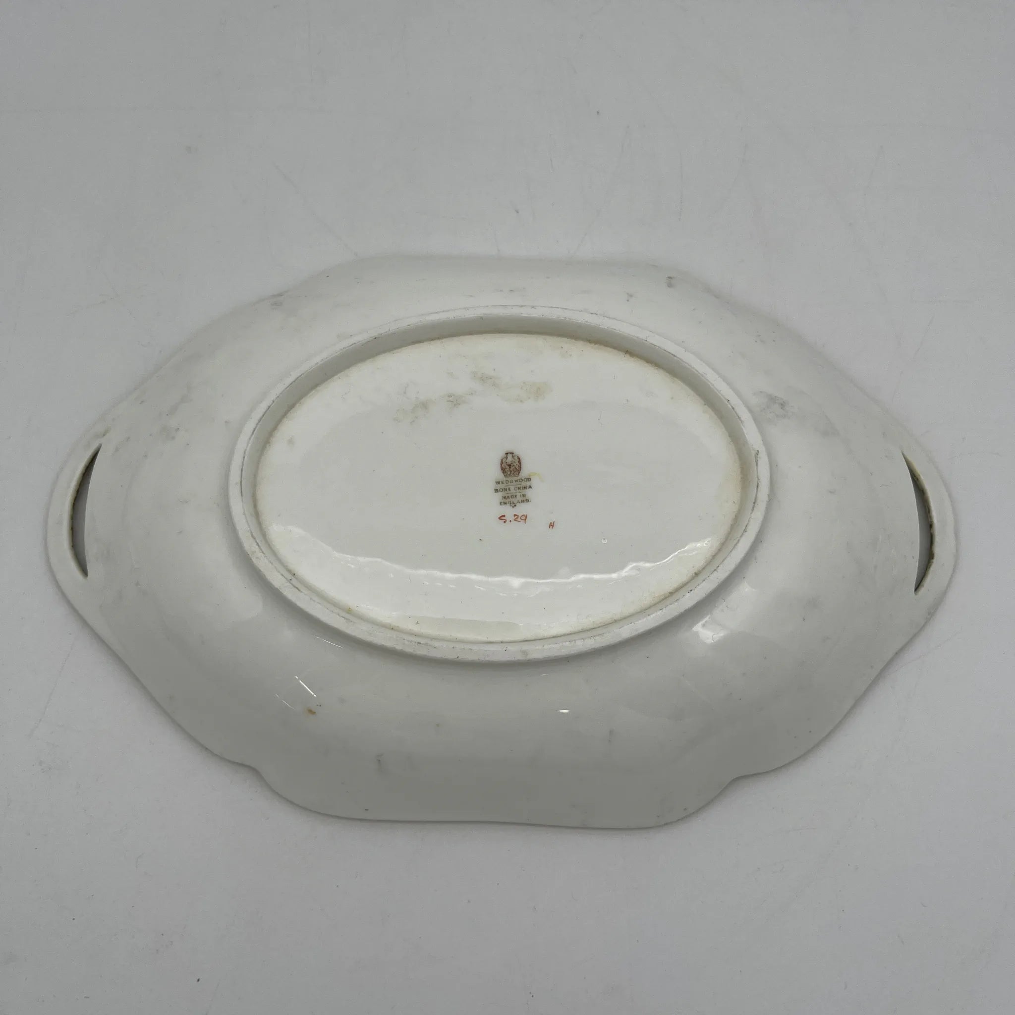 【复古】爵士菜(大盘)/ Wedgewood /估计20c中期/ Bone China /英国/手持,小花