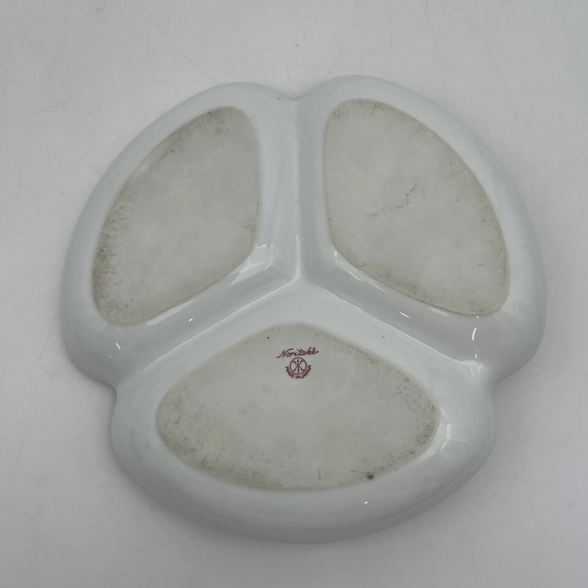 【复古】爵士托盘/ Noritake /估计20c中期/瓷器/日本/手柄,有隔板