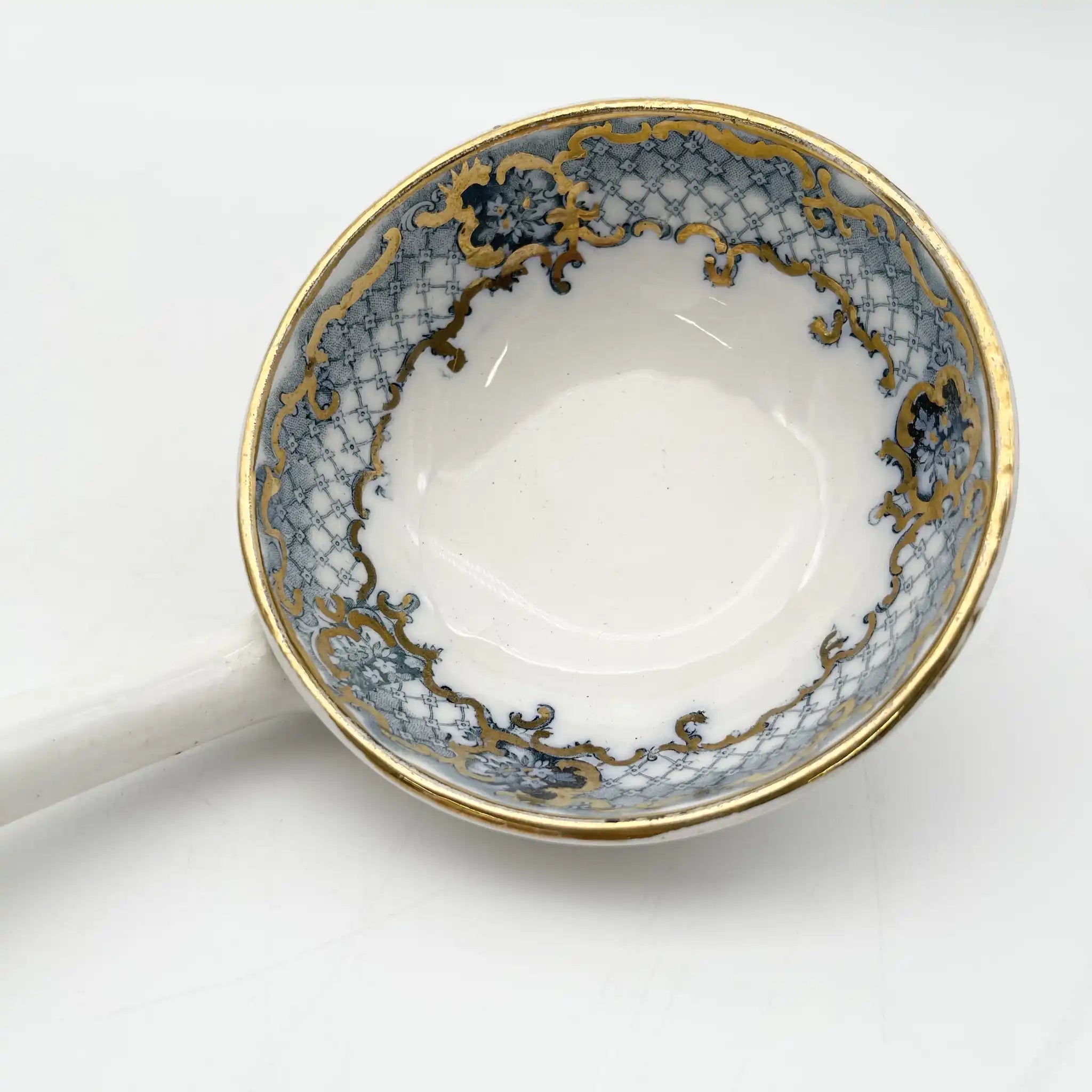 【古董】汤图林+雷丁/ Furnivals / Venice /估计1900左右/陶器/英国/罗凯,卷轴,拉提斯作品