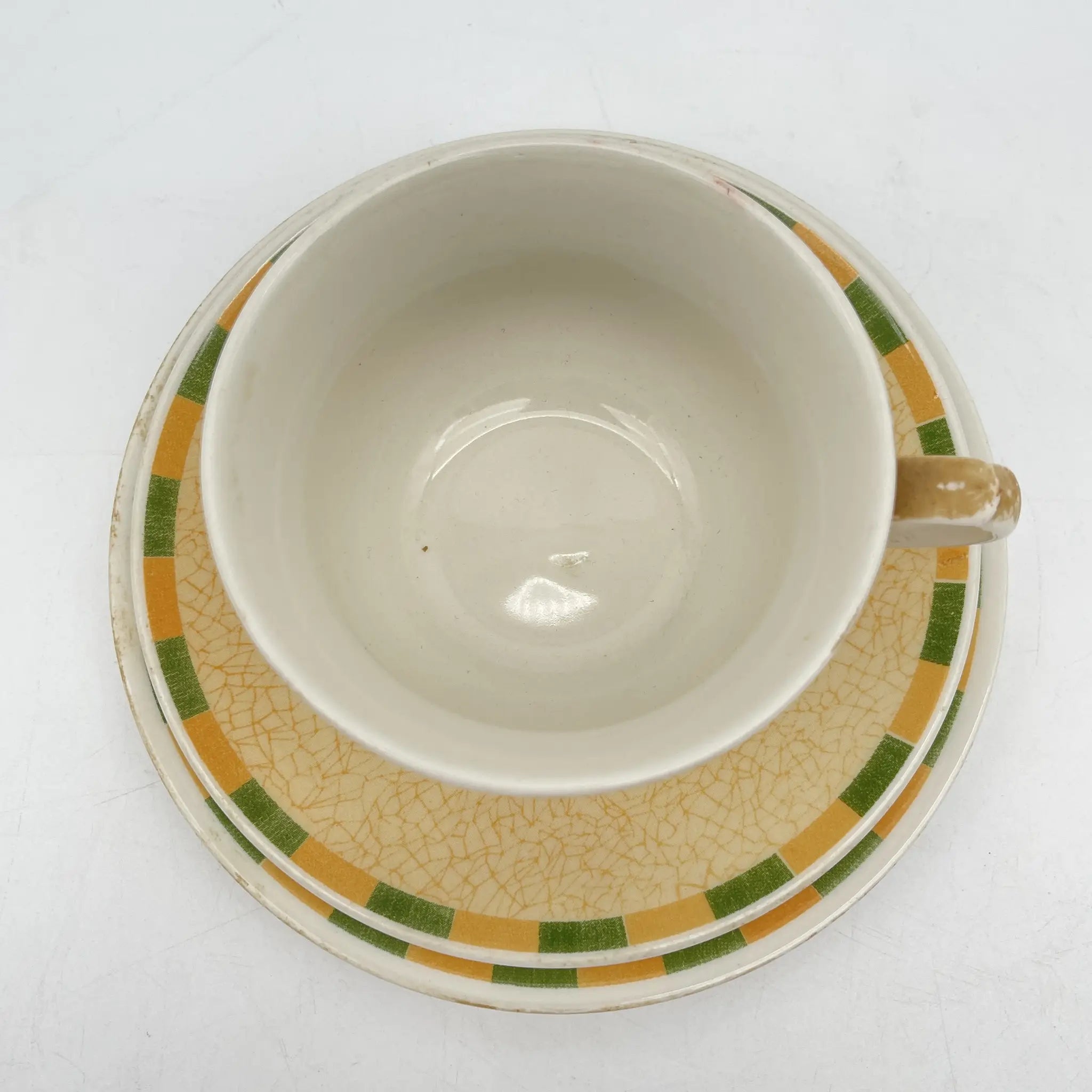 【复古】三重奏(茶杯&茶托+甜点盘)2p