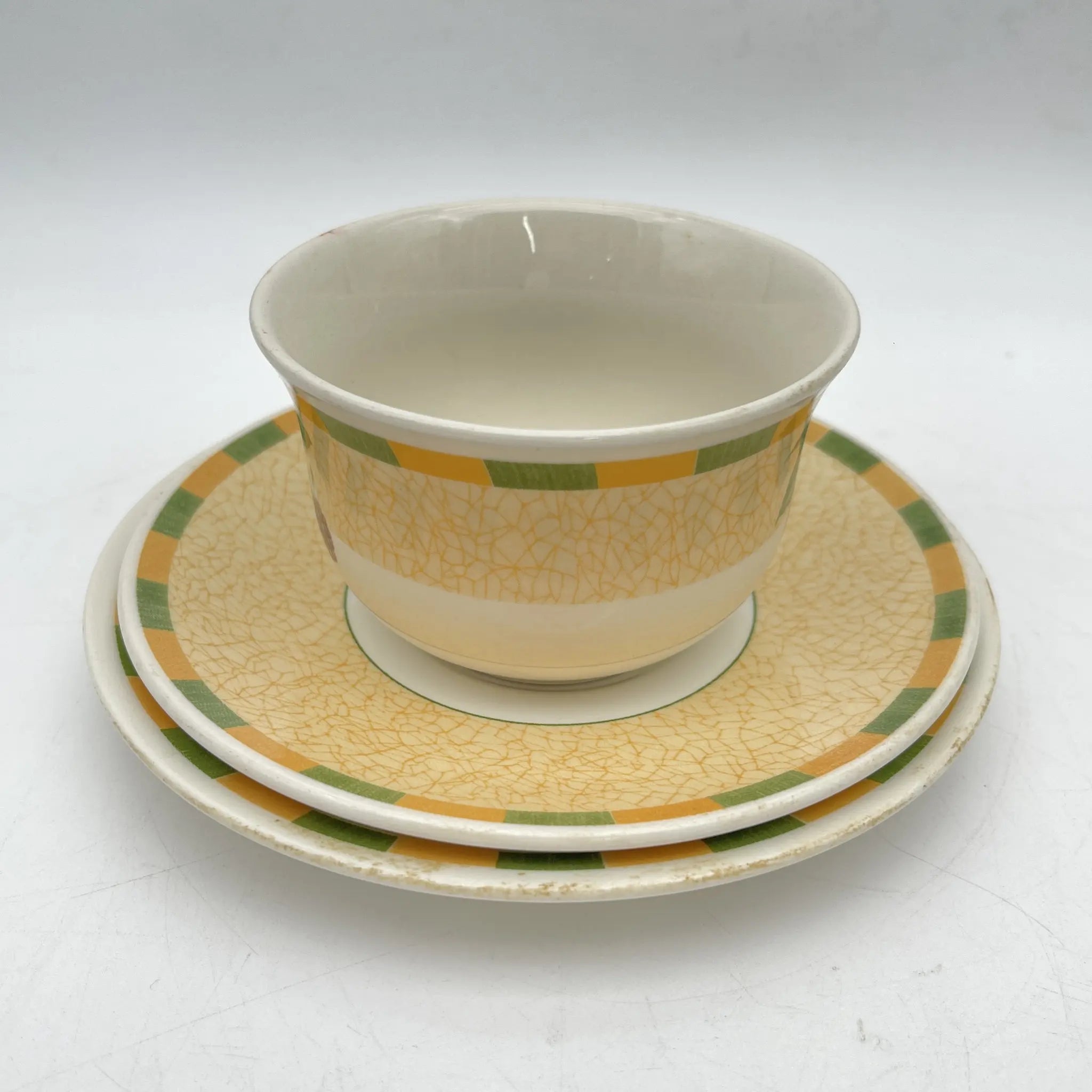 【复古】三重奏(茶杯&茶托+甜点盘)2p