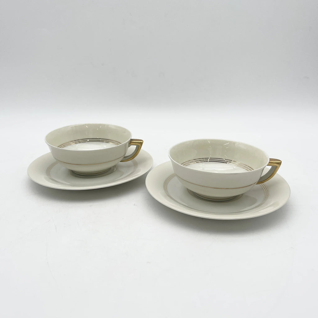 カップ&ソーサー2P / リモージュ磁器 / 20C中頃 / 磁器 / フランス