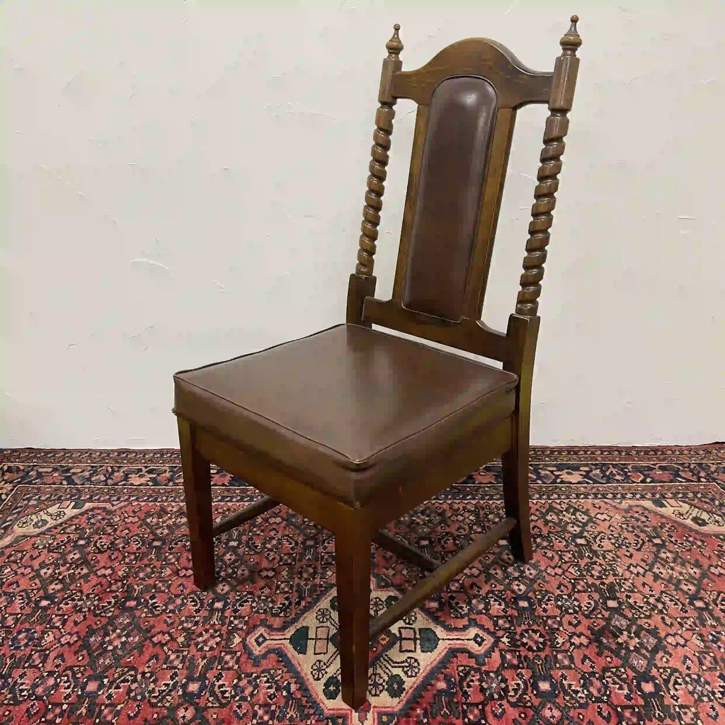 ①ヴィンテージ　TOYOファニチャー 木製ダイニングチェア レトロ カントリー TOYO FURNITURE(東洋ファニチャー) / ダイニングチェア(ハイバックチェ