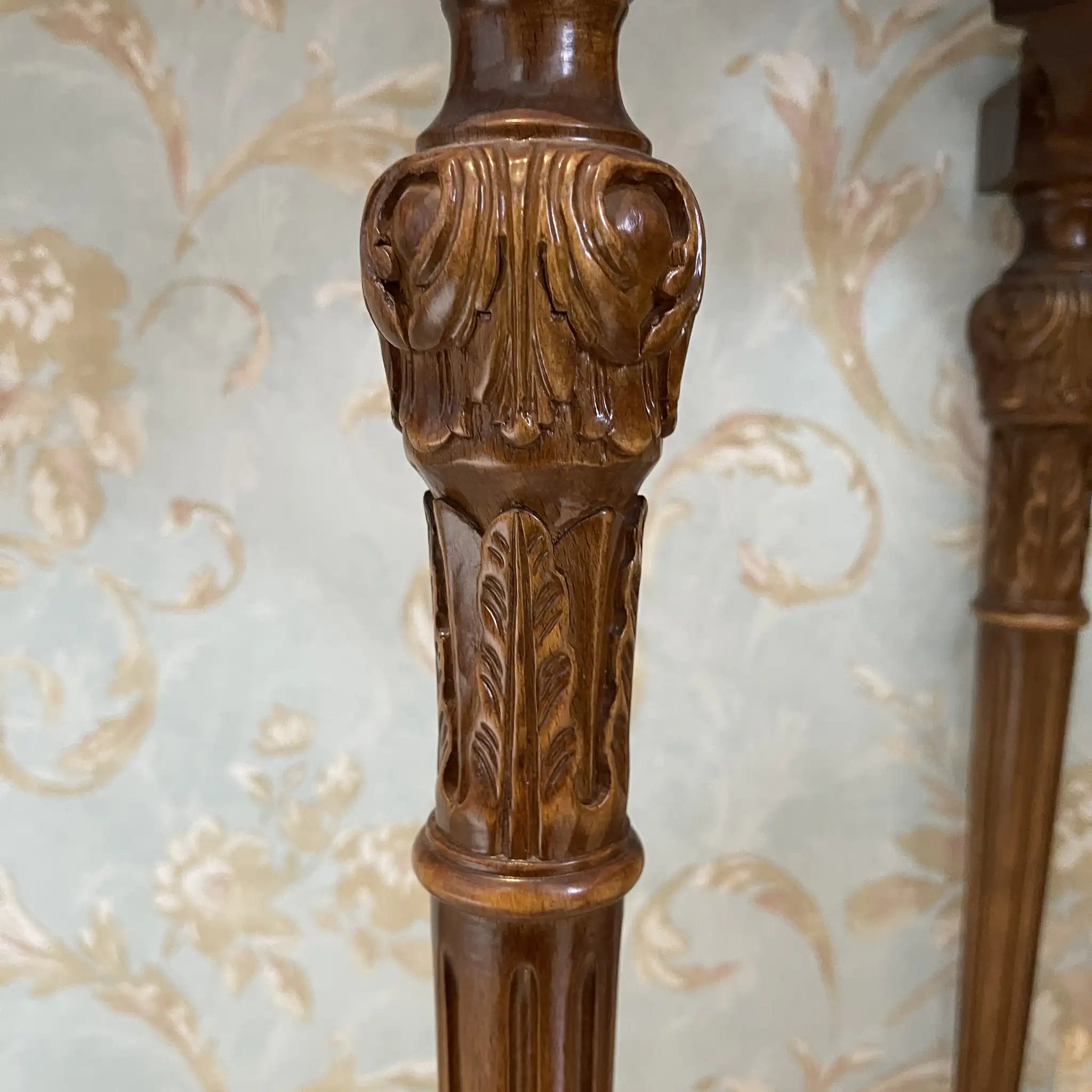 【アンティーク】 ミラーコンソールテーブル / ジョージアン様式 / 20世紀 / ビーチ材 / イタリア / フルーティングレッグ,手彫り,