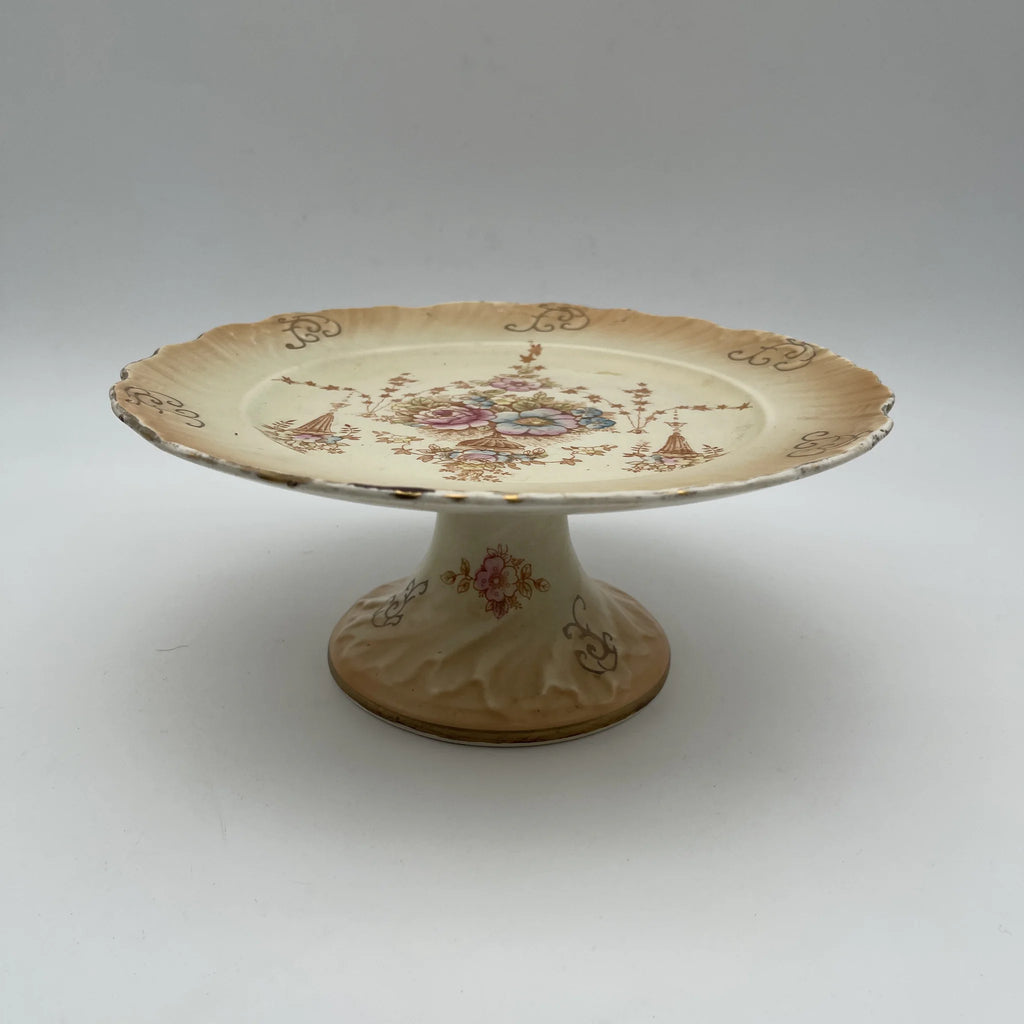 イギリス アンティーク Crown Devon クラウンデボン チュリーン Crown Devon (クラウンデボン) / コンポート (高台皿) / Spring / 1910
