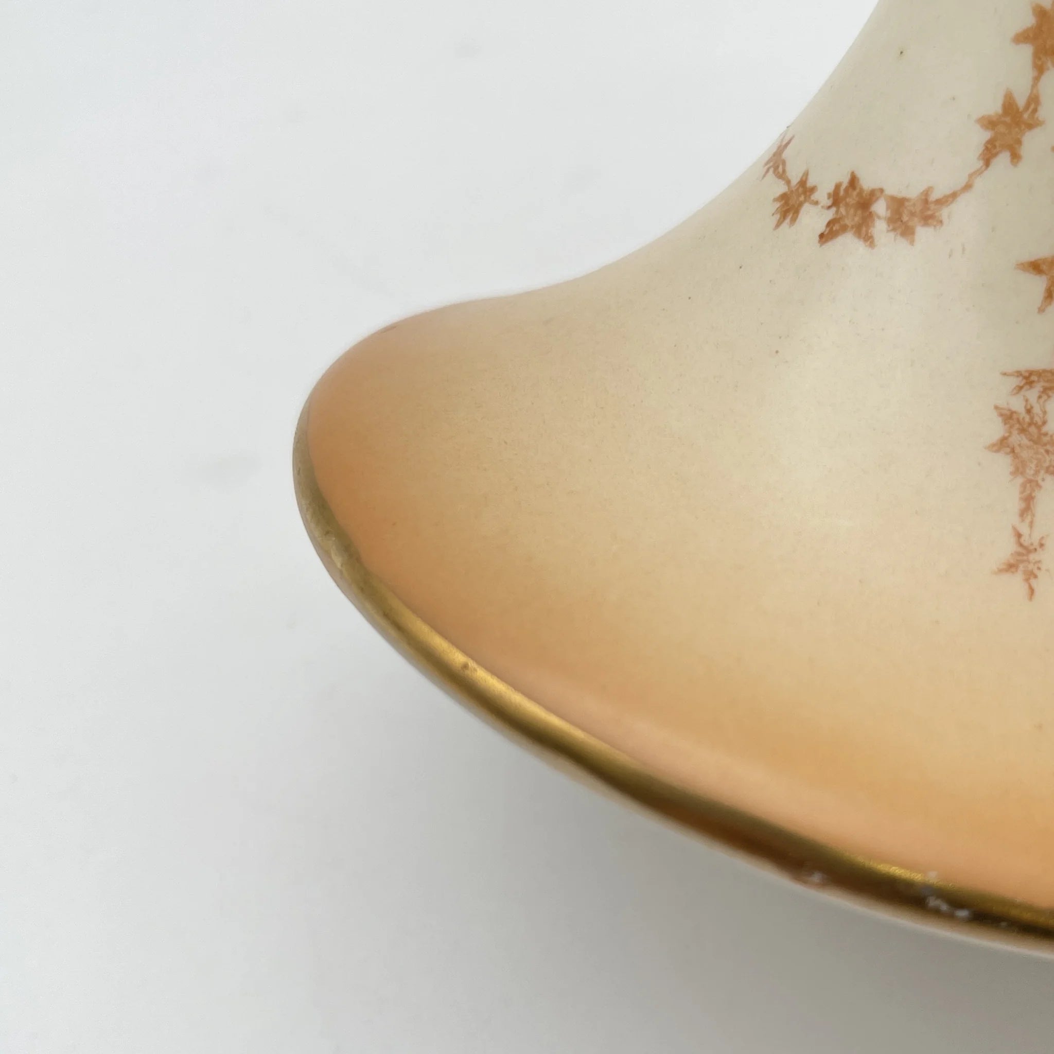 【アンティーク】 シュガーキャスター (砂糖入れ) / Crown Devon (クラウンデボン) / Spring / 1910-1920年代 / 陶器 / イギリス / 銅板転写, 手彩色 金彩