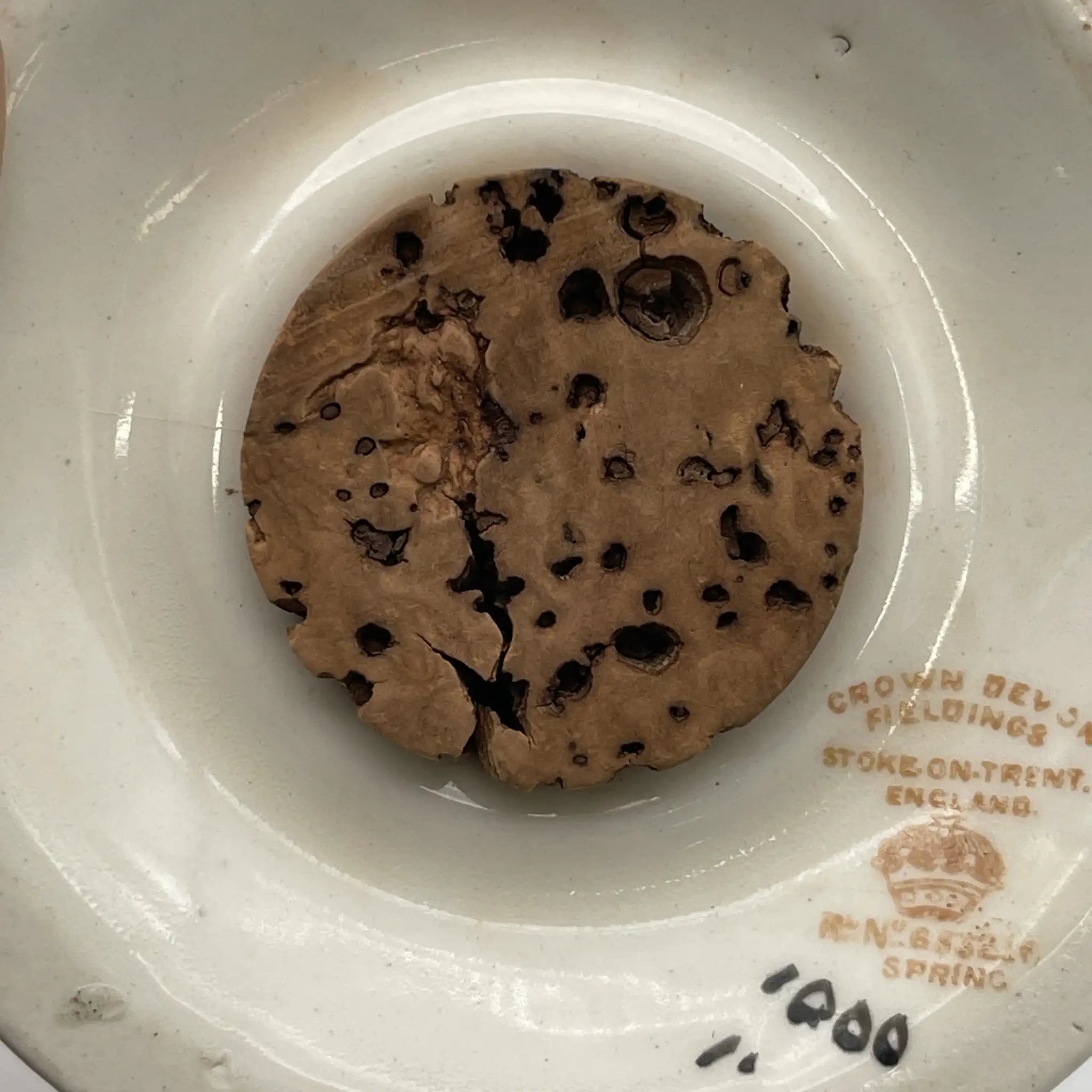 【アンティーク】 シュガーキャスター (砂糖入れ) / Crown Devon (クラウンデボン) / Spring / 1910-1920年代 / 陶器 / イギリス / 銅板転写, 手彩色 金彩