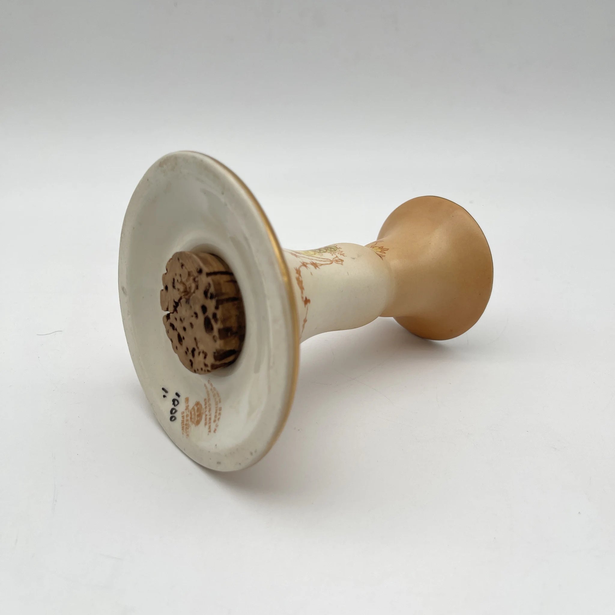 【アンティーク】 シュガーキャスター (砂糖入れ) / Crown Devon (クラウンデボン) / Spring / 1910-1920年代 / 陶器 / イギリス / 銅板転写, 手彩色 金彩