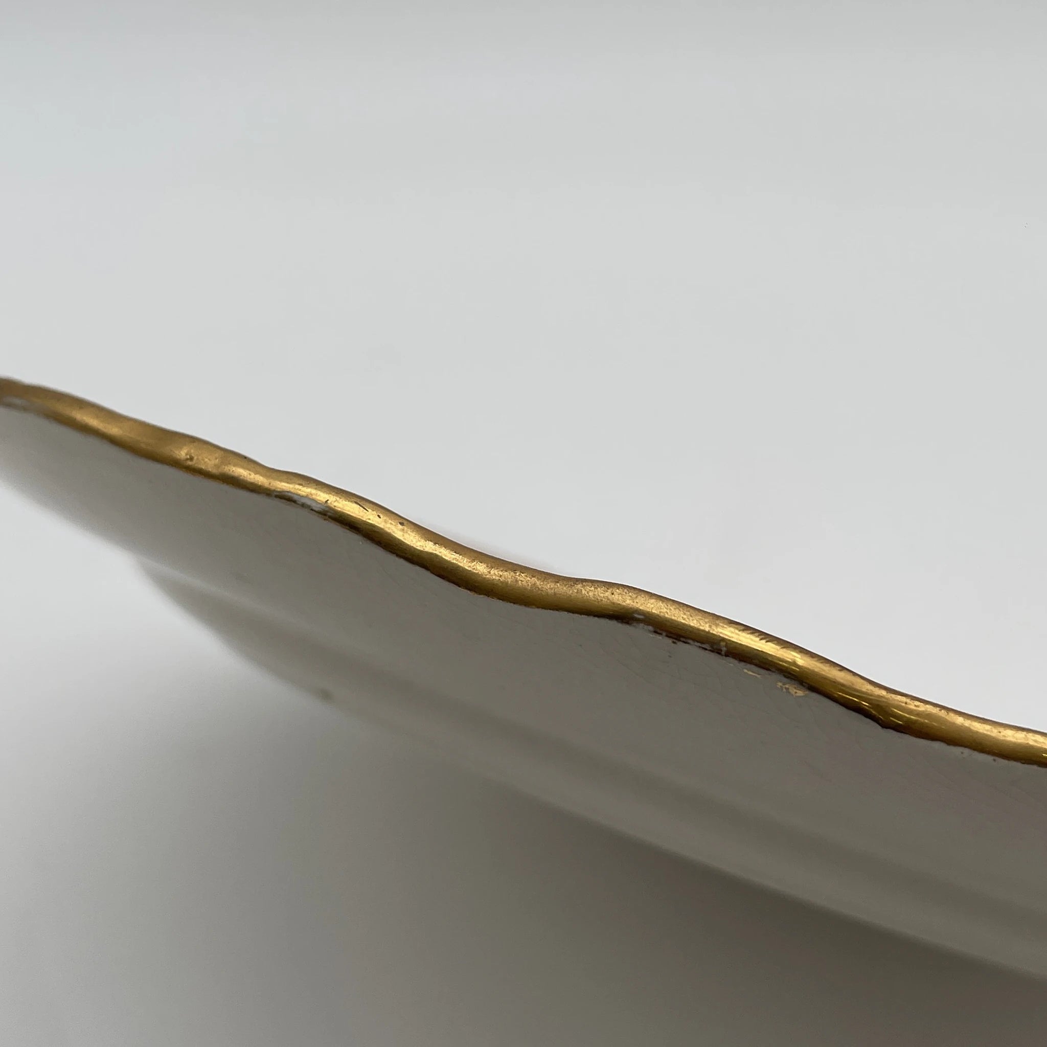 【アンティーク】 ディナープレート (メイン皿) / Crown Devon (クラウンデボン) / Spring / 1910-1920年代 / 陶器 / イギリス / 銅板転写, 手彩色 金彩