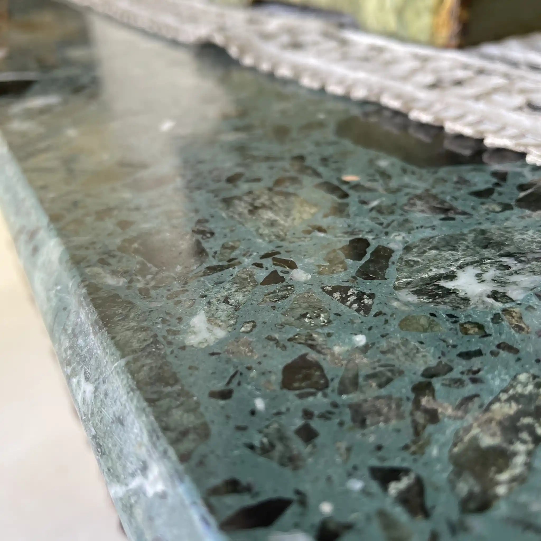 Vintage console table / marble / Italian / marble top