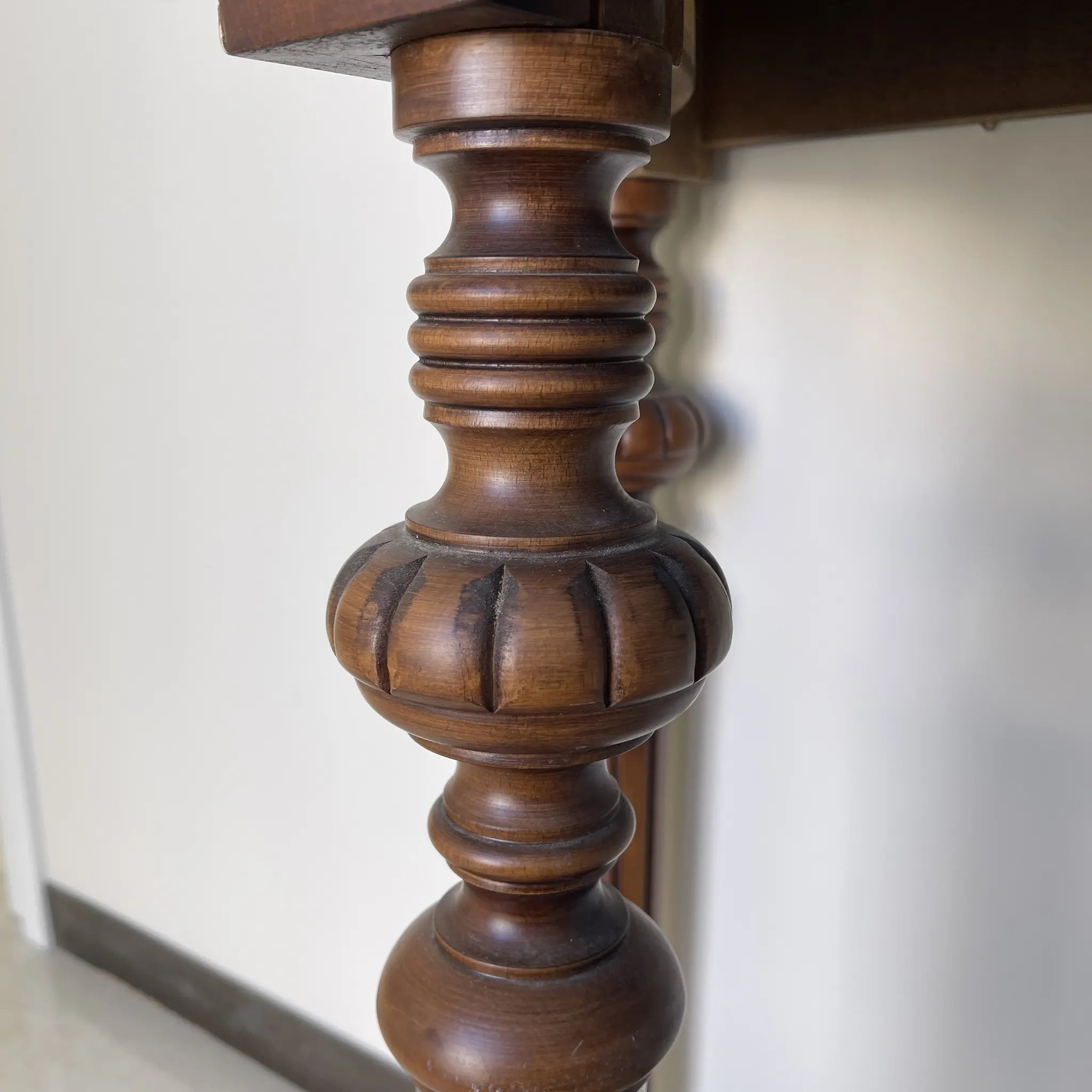 Vintage console table / marble / Italian / marble top