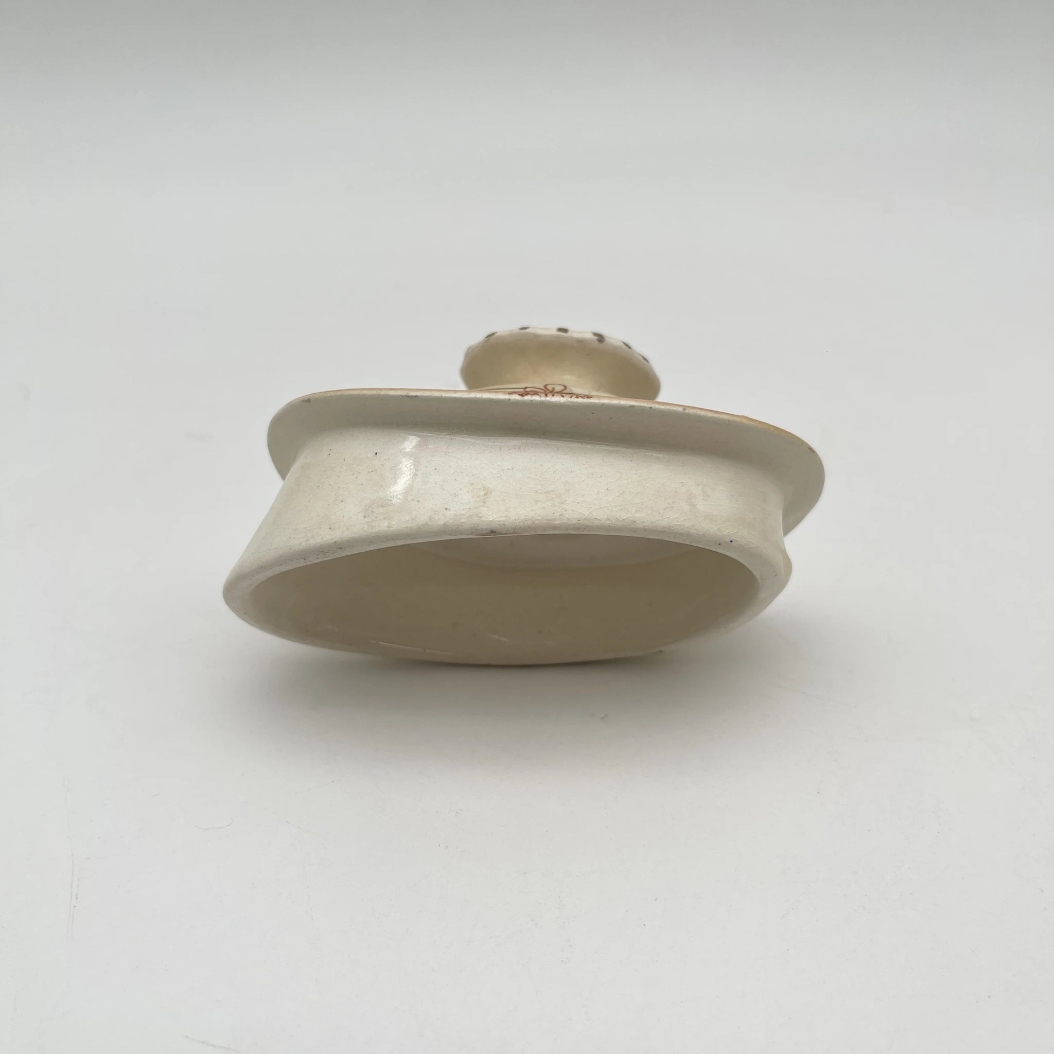 【アンティーク】 ティーポット / Crown Devon (クラウンデボン) / Spring / 1910-1920年代 / 陶器 / イギリス / 銅板転写, 手彩色 金彩