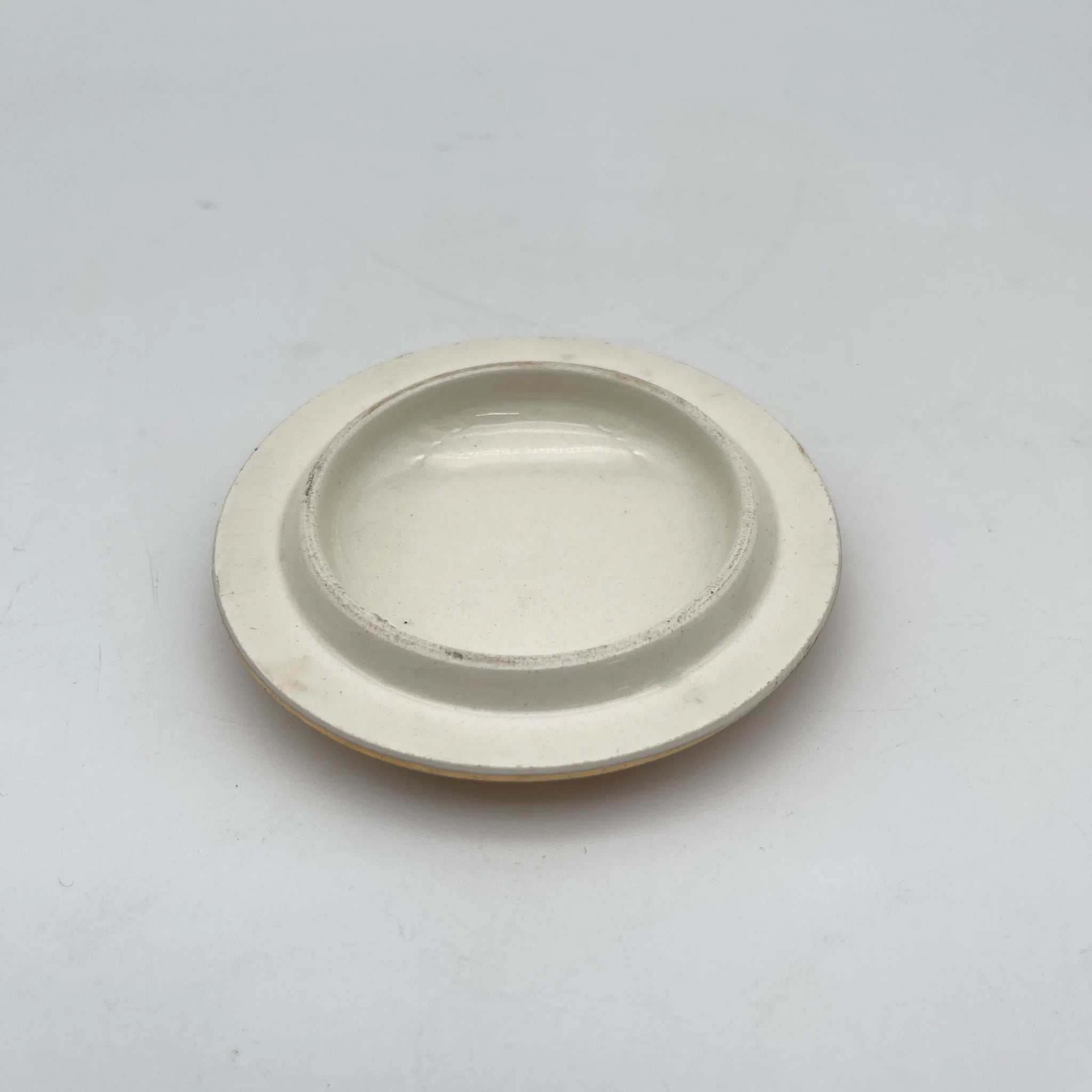 【古董】小罐/ Crown Devon / Spring / 1910年代/陶器/英国/铜板转印,手工彩色金彩