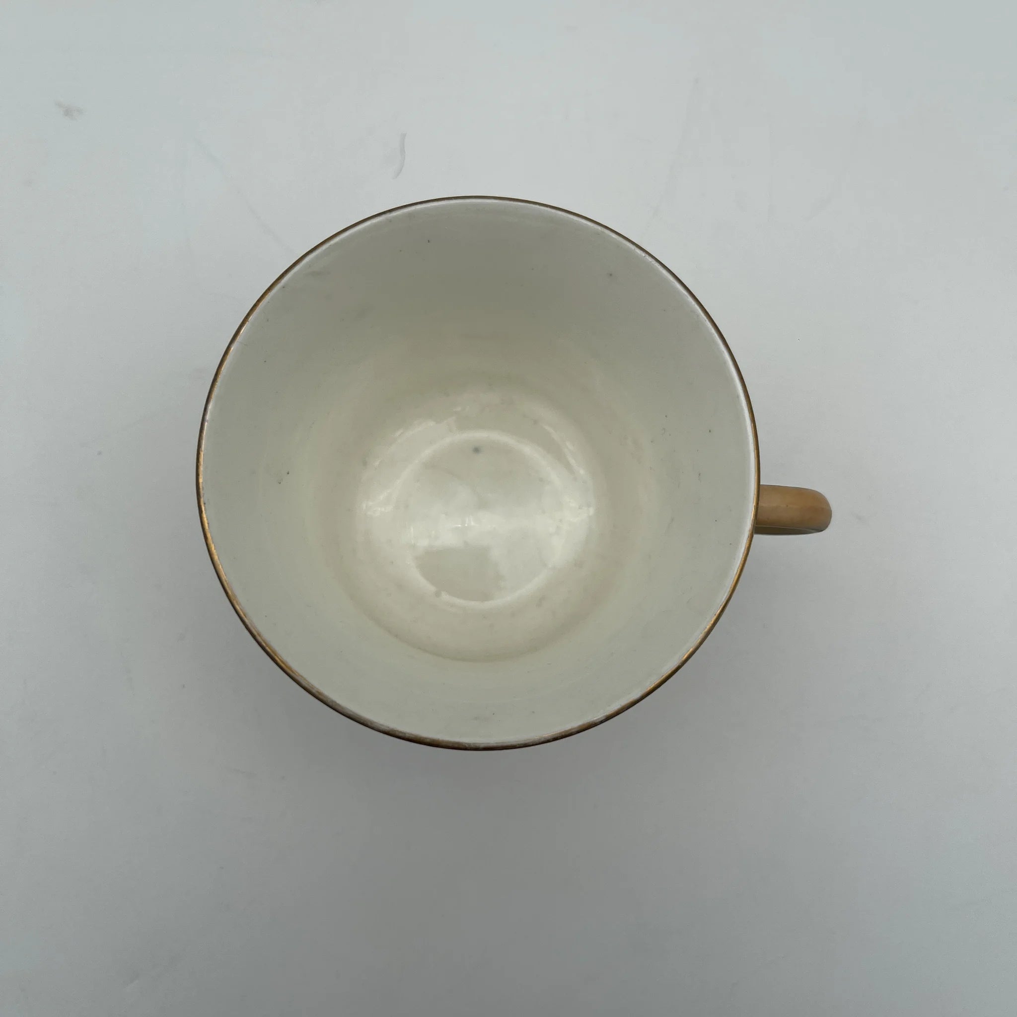 【古董】茶杯/ Crown Devon / Spring / 1910年代/陶器/英国/铜板转印,手工彩色金彩