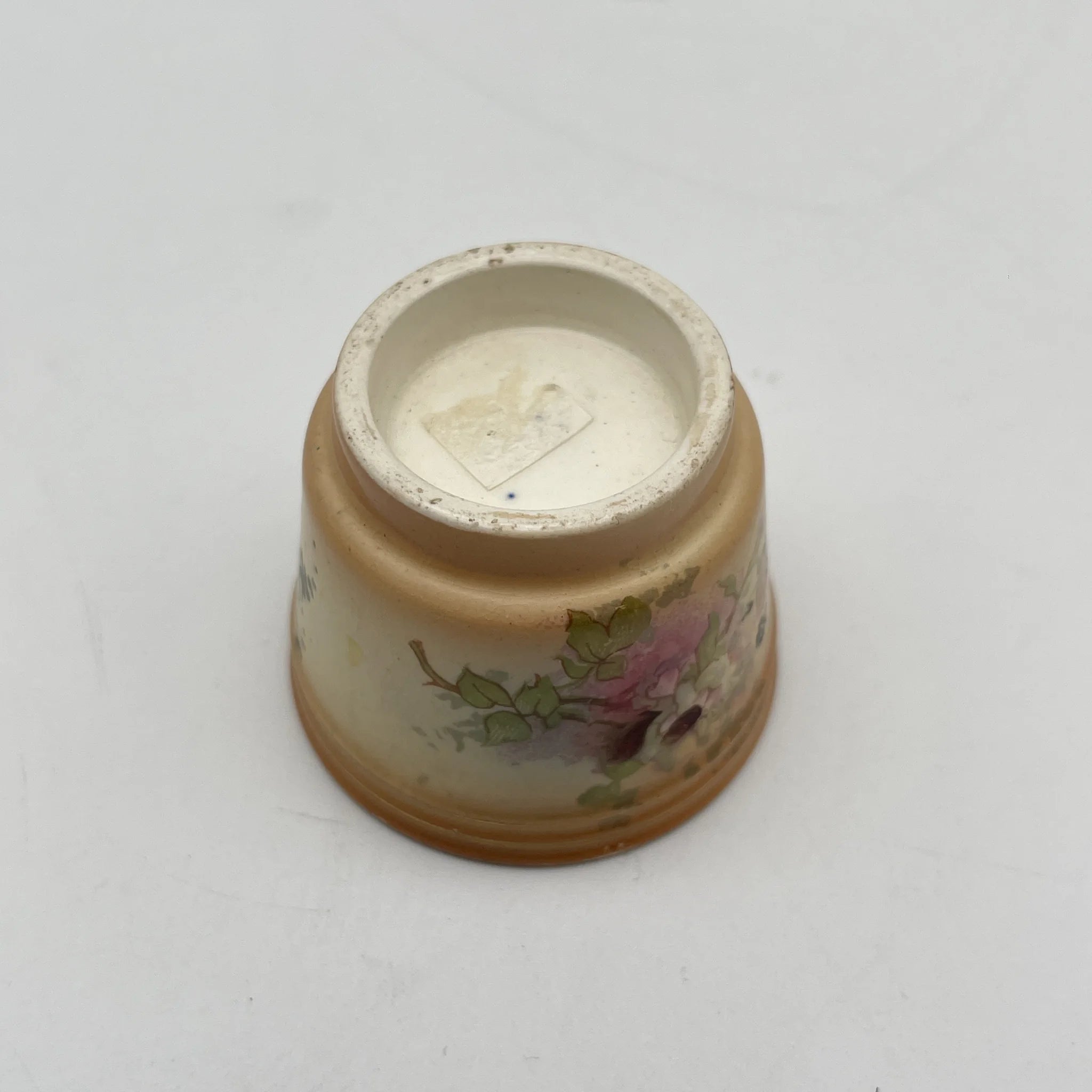 【アンティーク】 調味料入れ3P+スタンド付 / Crown Devon (クラウンデボン) / Spring / 1910-1920年代 / 陶器 / イギリス / ソルトシェーカー, ペッパーポット, マスタードポット