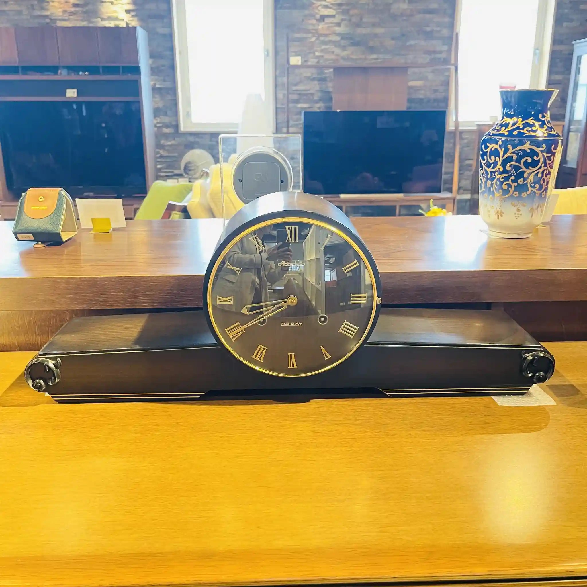 【リユース】 日の出型置き時計 / ウエストミンスターチャイム / 昭和レトロ