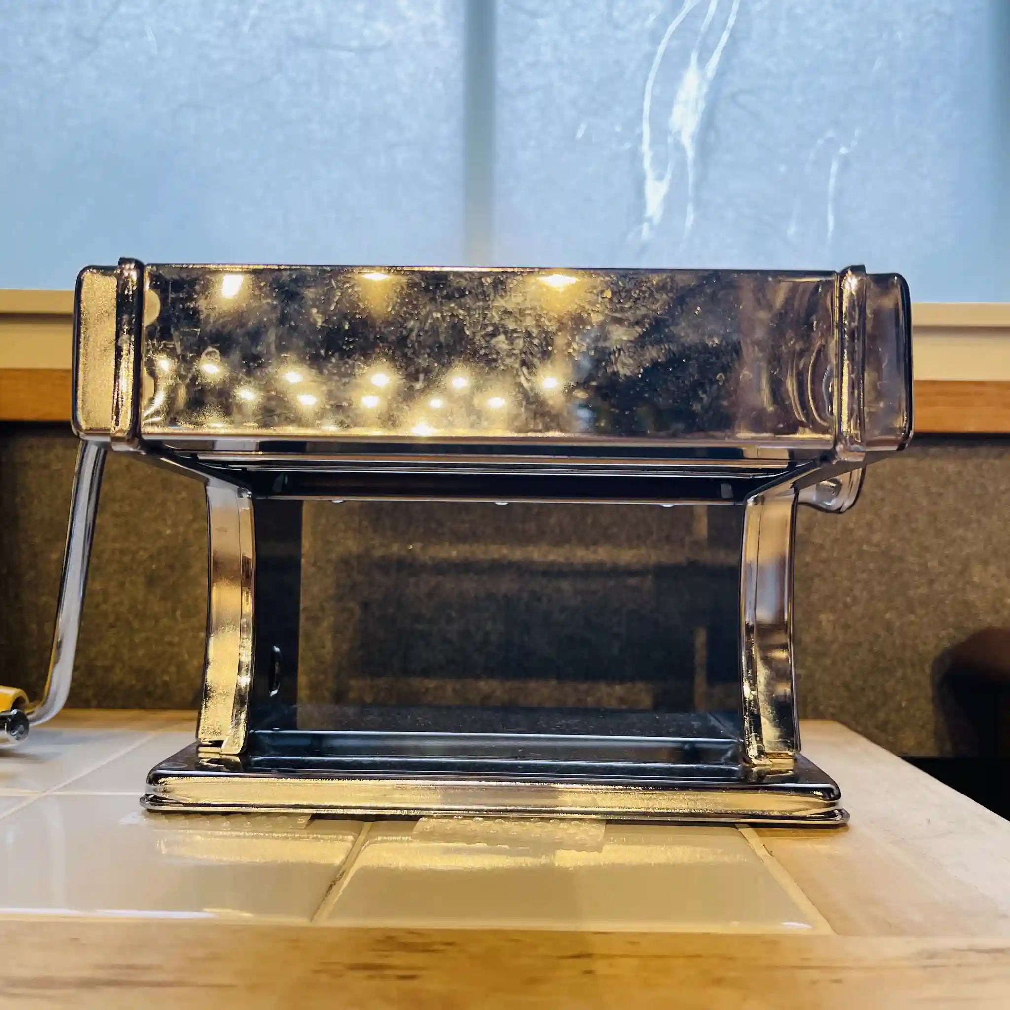 【リユース】 パスタメーカー / PASTA QUEEN / イタリア / 固定用 クランプ付き未使用