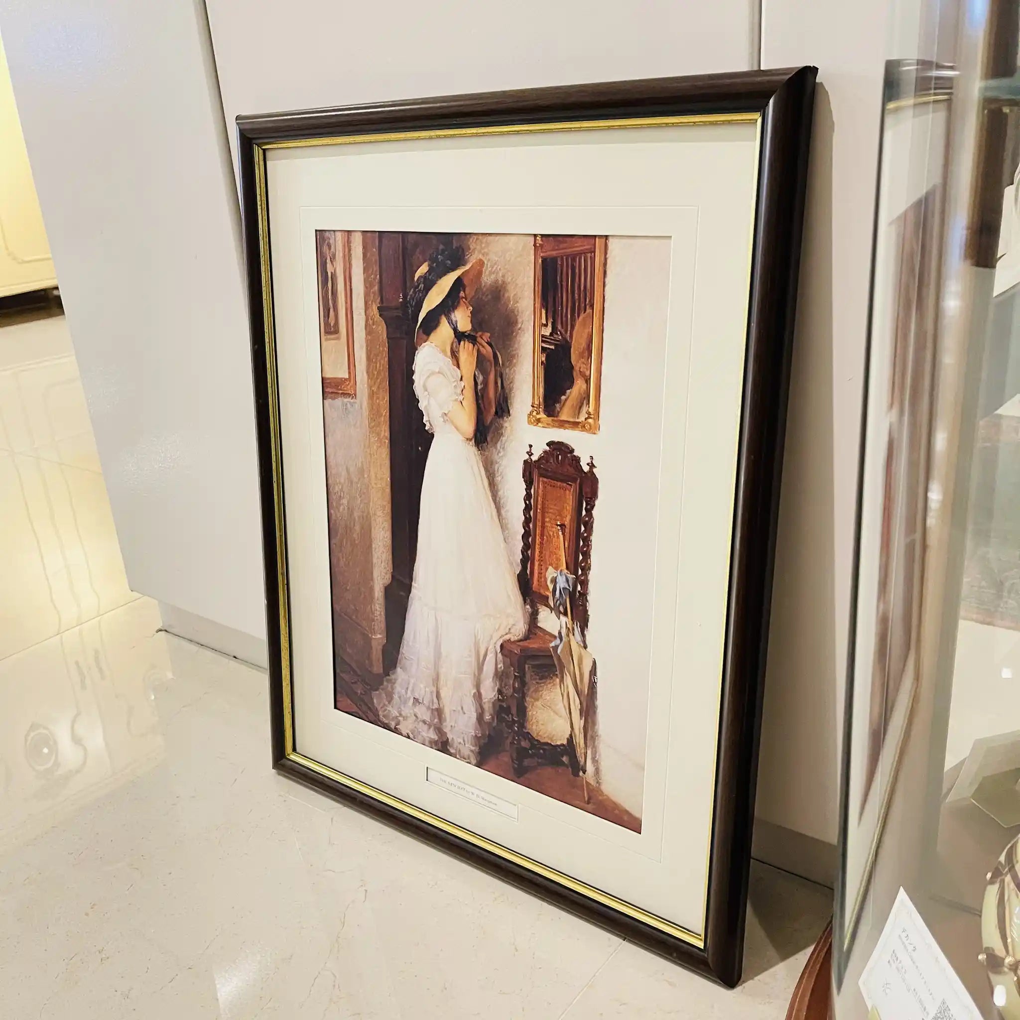 【アート/装飾品】 絵画 / W.H.Margetson / 『THE NEW HAT』 / イギリス直輸入