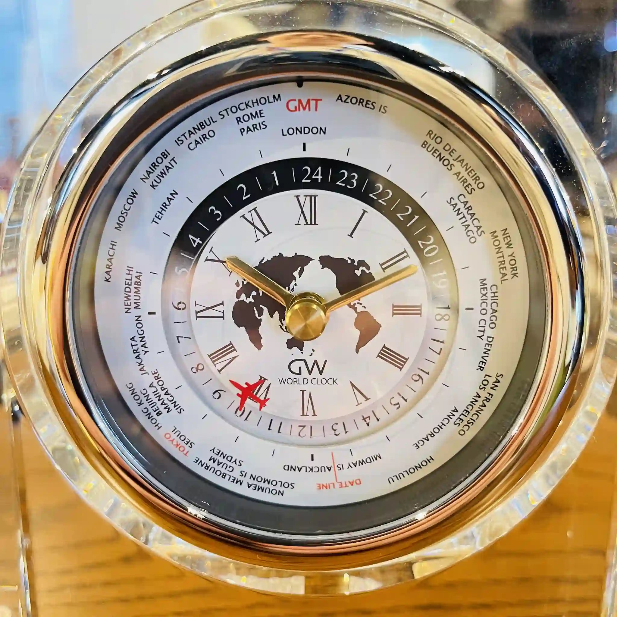 【リユース】 世界時計 / NARUMI GLASS WORKS / 箱有り、未使用