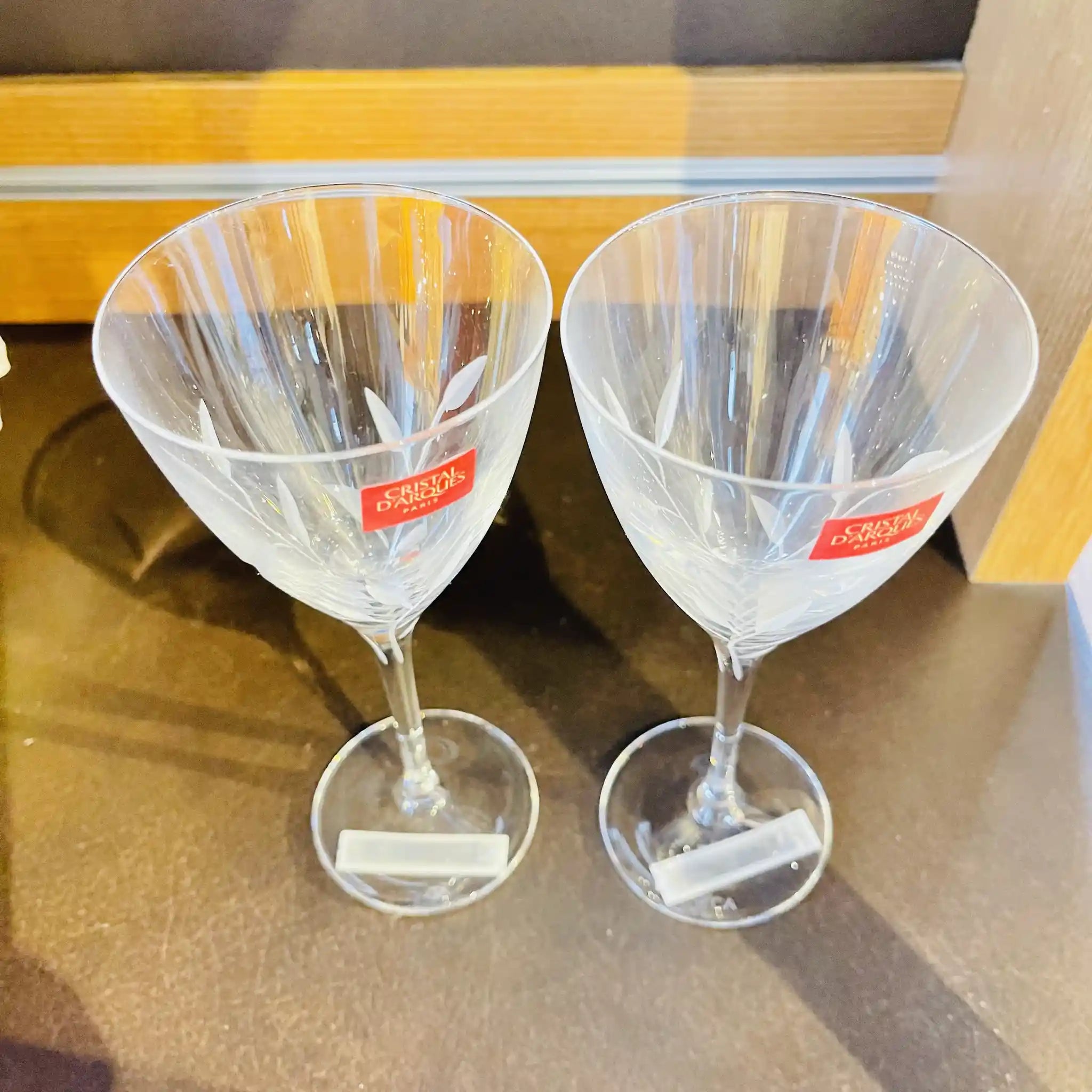 【リユース】 ワイングラス 2P / Cristal D'Arques(クリスタルダルク)