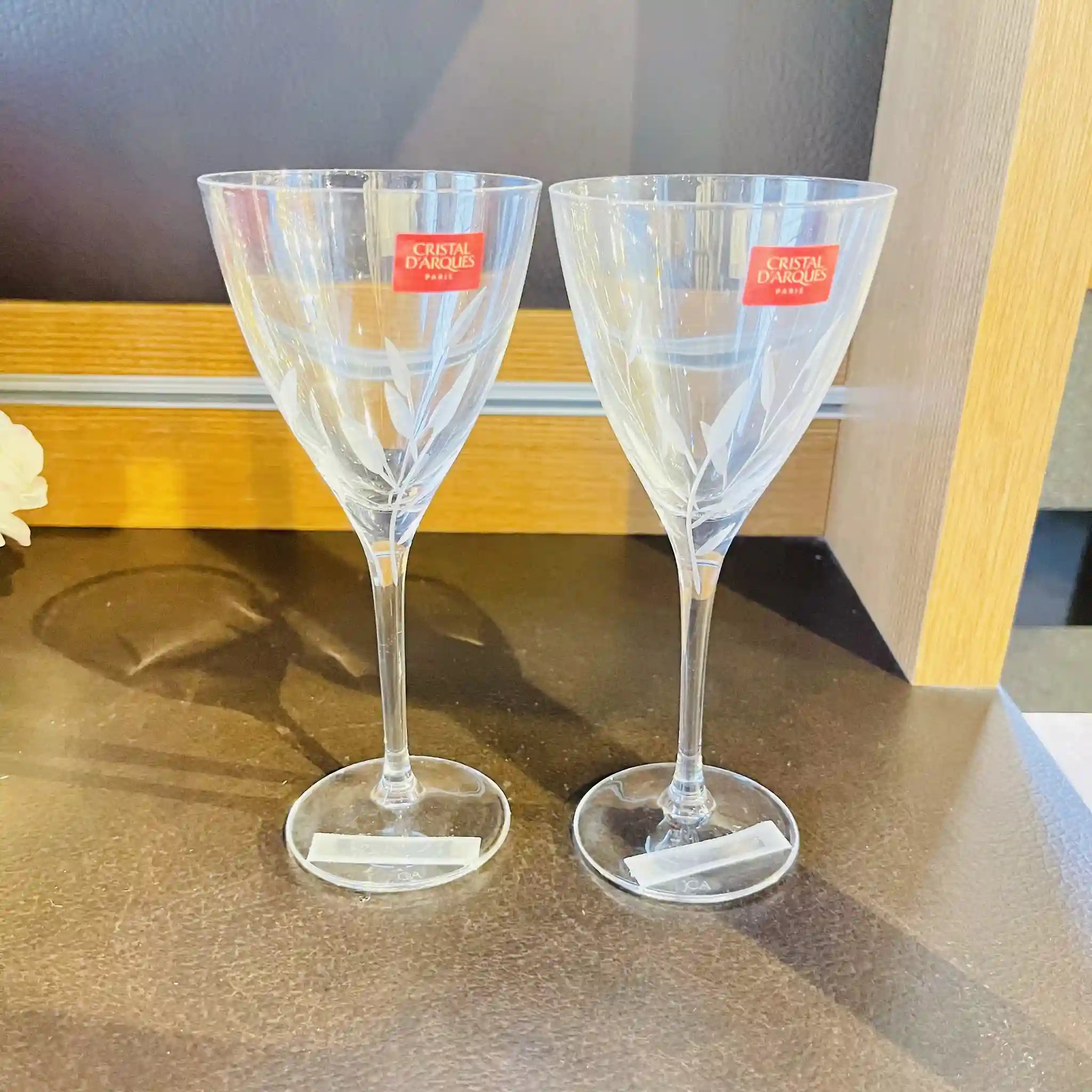 【リユース】 ワイングラス 2P / Cristal D'Arques(クリスタルダルク)