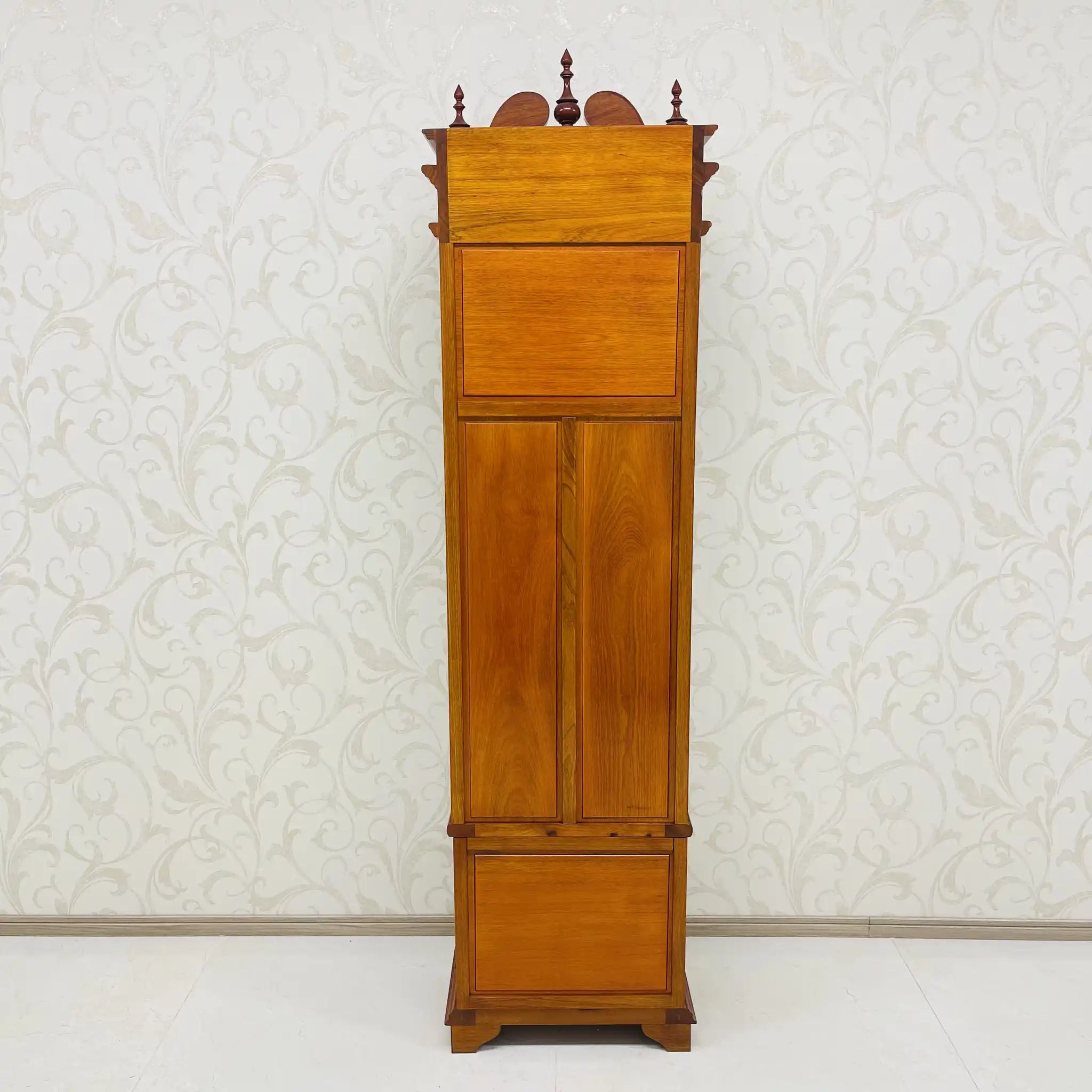 【リユース】 柱時計 / ドイツ / 象嵌(インレイ)