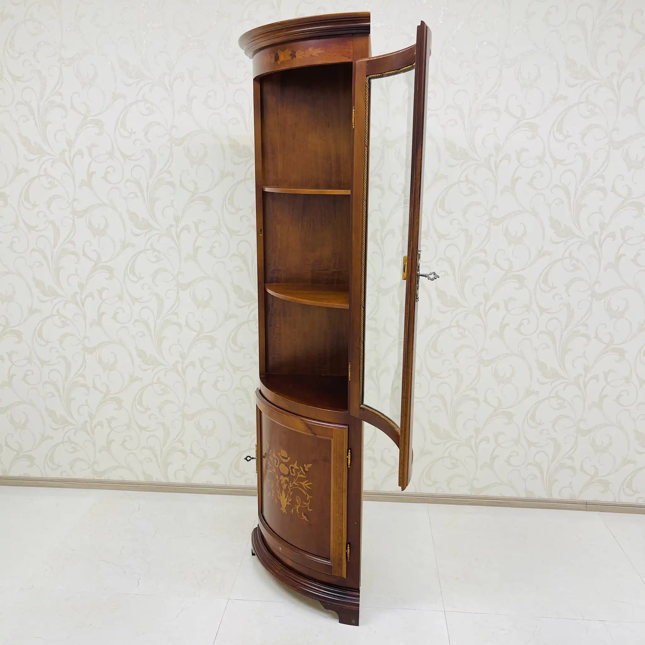 【アンティーク】 コーナーキャビネット