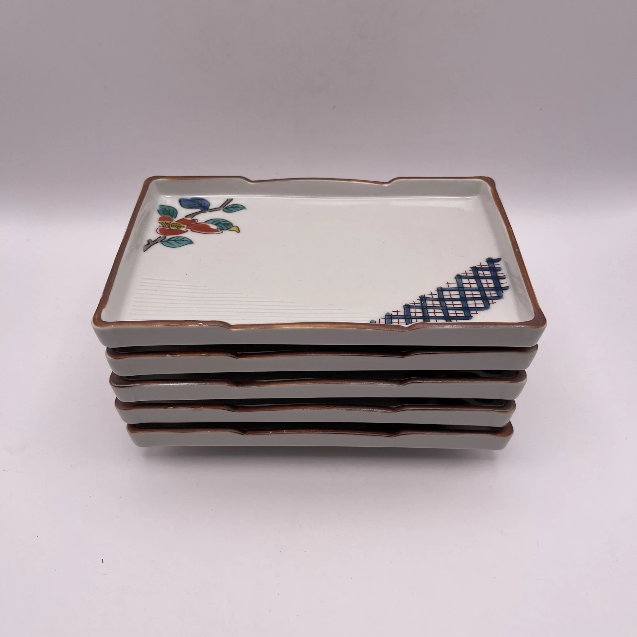 【リユース】 刺身揃 10P / 勝雄作 / 九谷焼 五客用 / 日本 / 箱付き