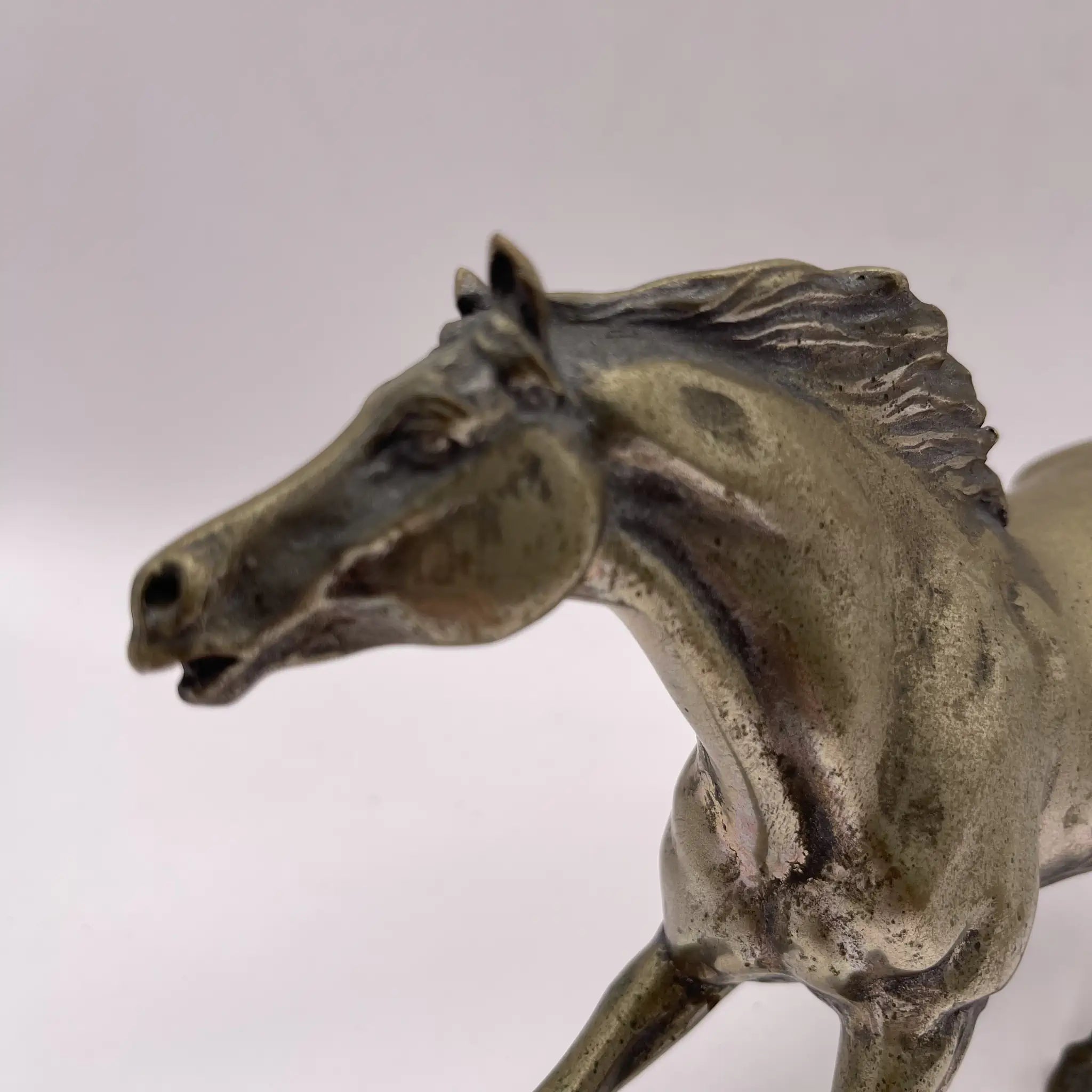 【リユース】 駿馬 / 高岡銅器 / 須賀月芳 / ニッケルシルバー / 日本 / 箱付き