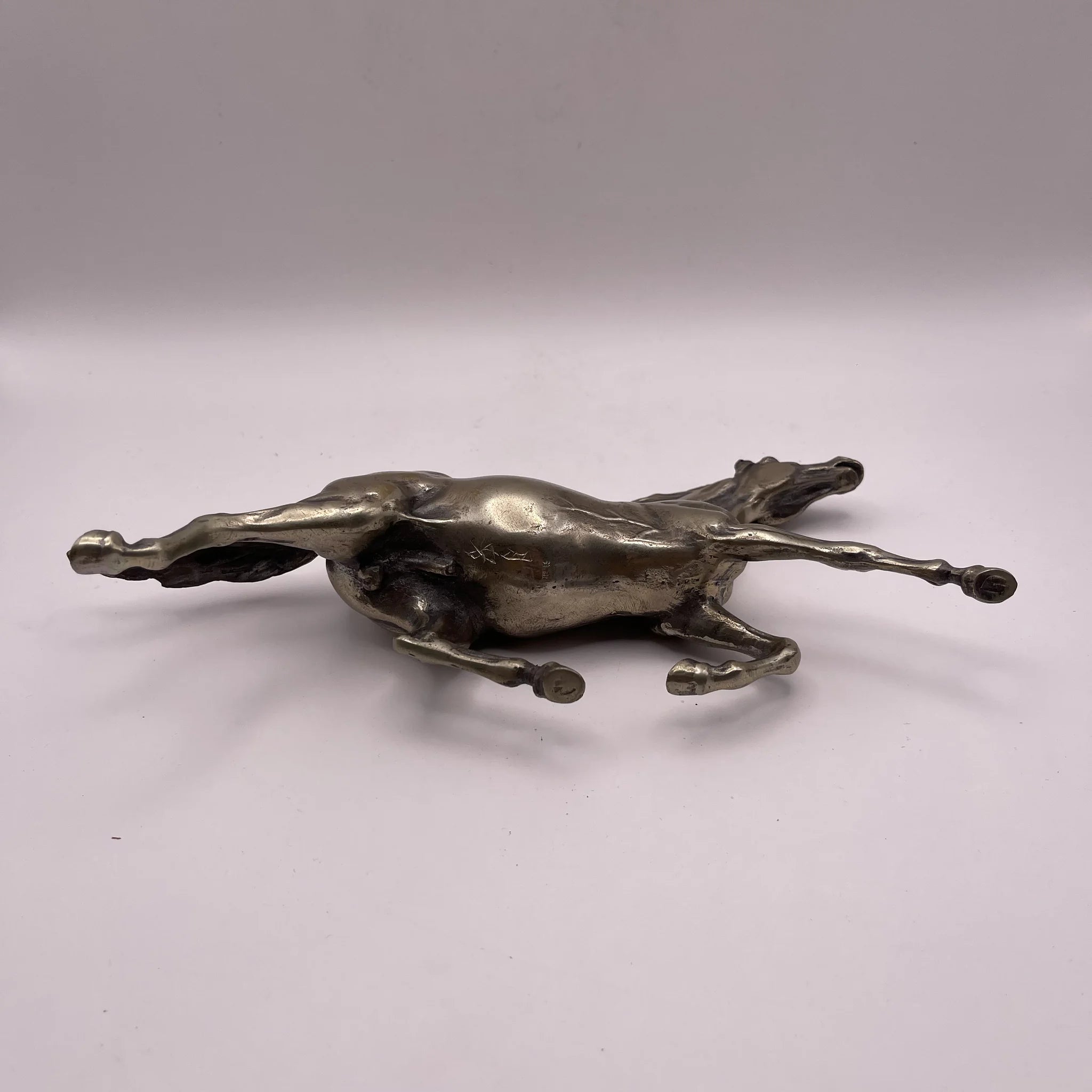 【リユース】 駿馬 / 高岡銅器 / 須賀月芳 / ニッケルシルバー / 日本 / 箱付き