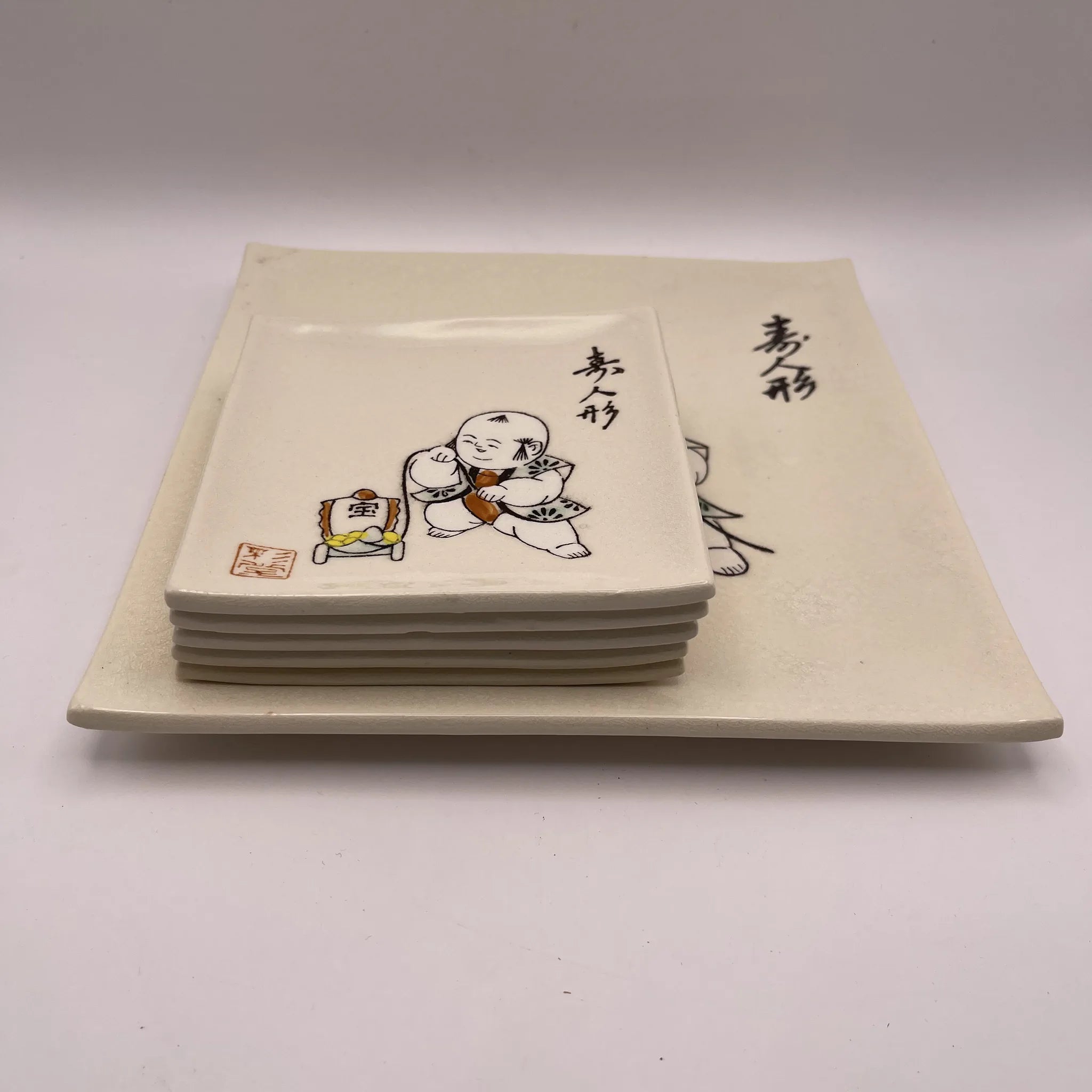 【リユース】 果物揃 6P / 彩堂造 / 赤津焼 / 日本 / 箱付き