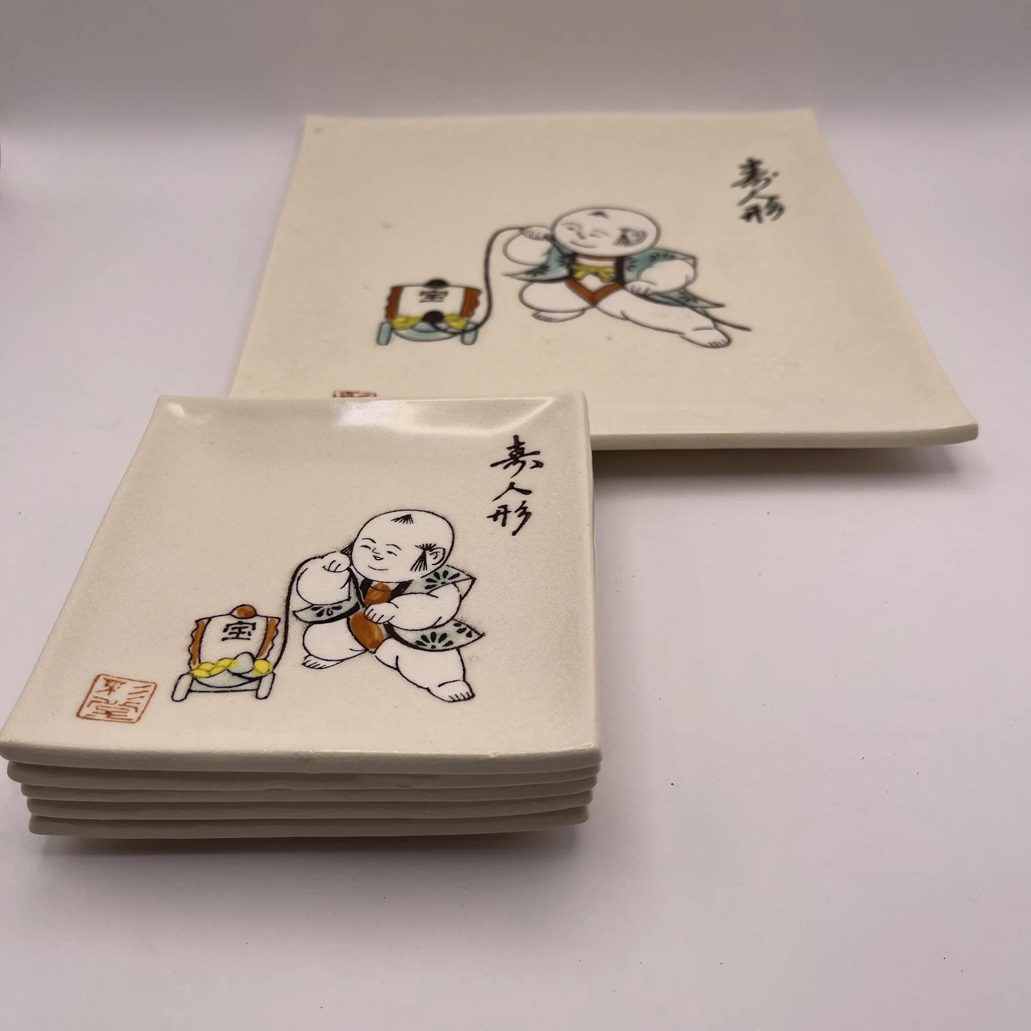 【リユース】 果物揃 6P / 彩堂造 / 赤津焼 / 日本 / 箱付き