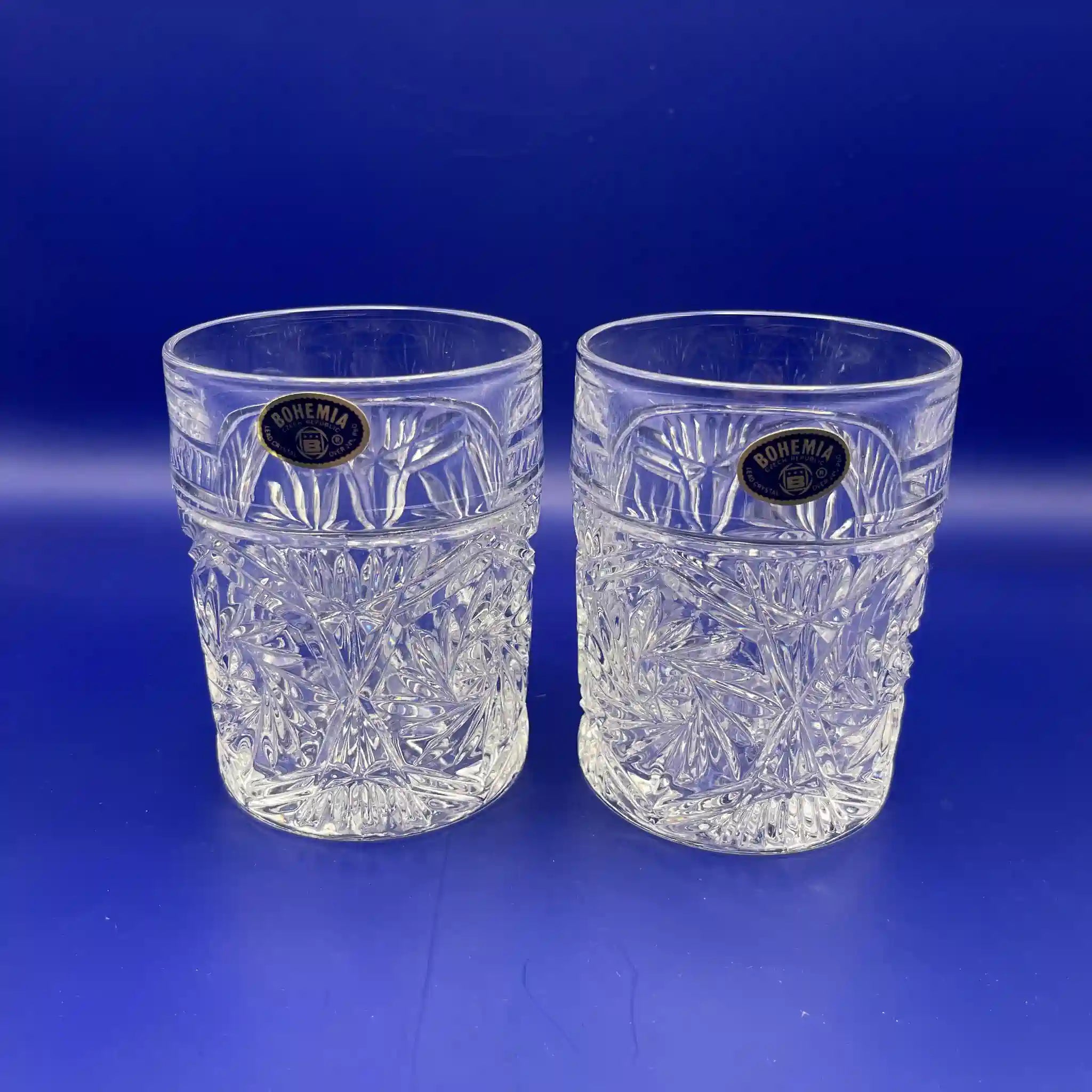 【リユース】 ロックグラス 6P / CRYSTALITE BOHEMIA(クリスタライト ボヘミア) / チェコ / 未使用 / 箱付き