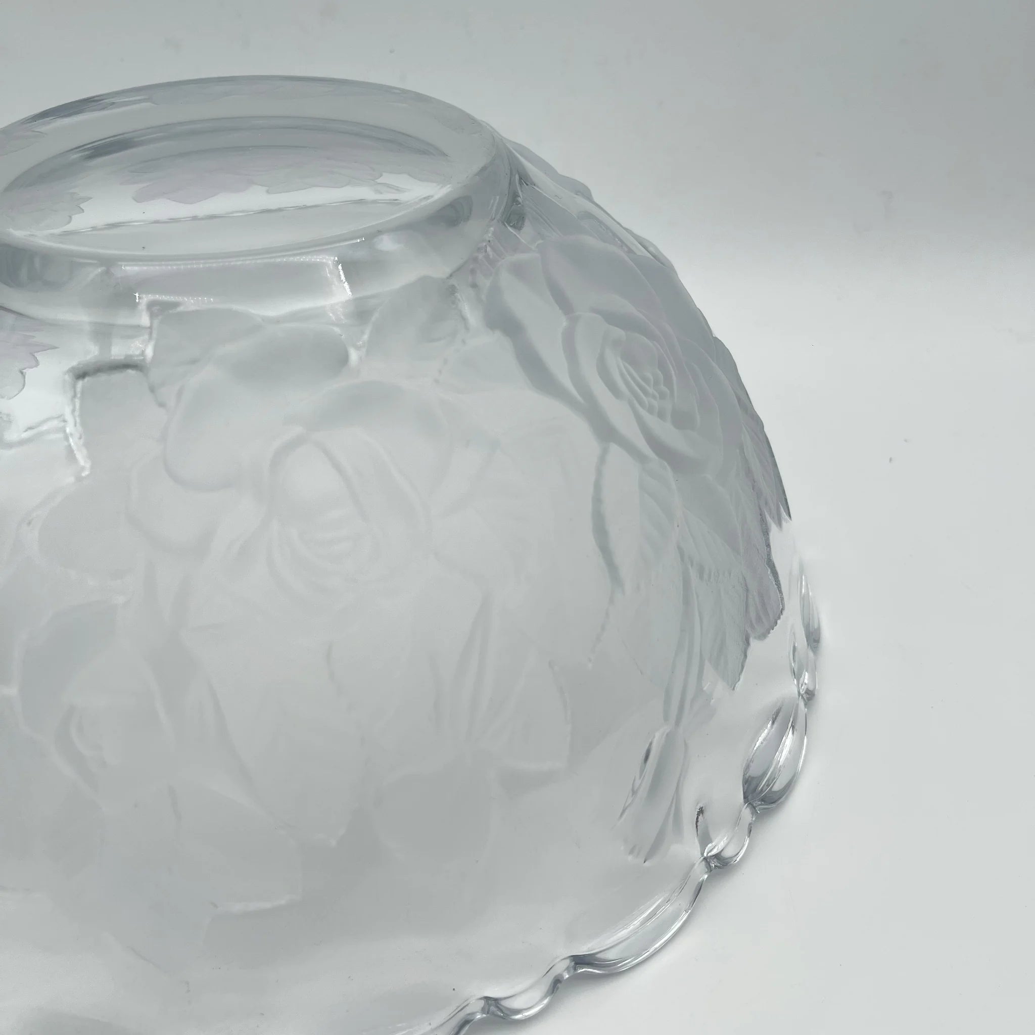 【リユース】 サラダボウル / SOGA(曽我ガラス) / Winter Rose(ウィンターローズ)