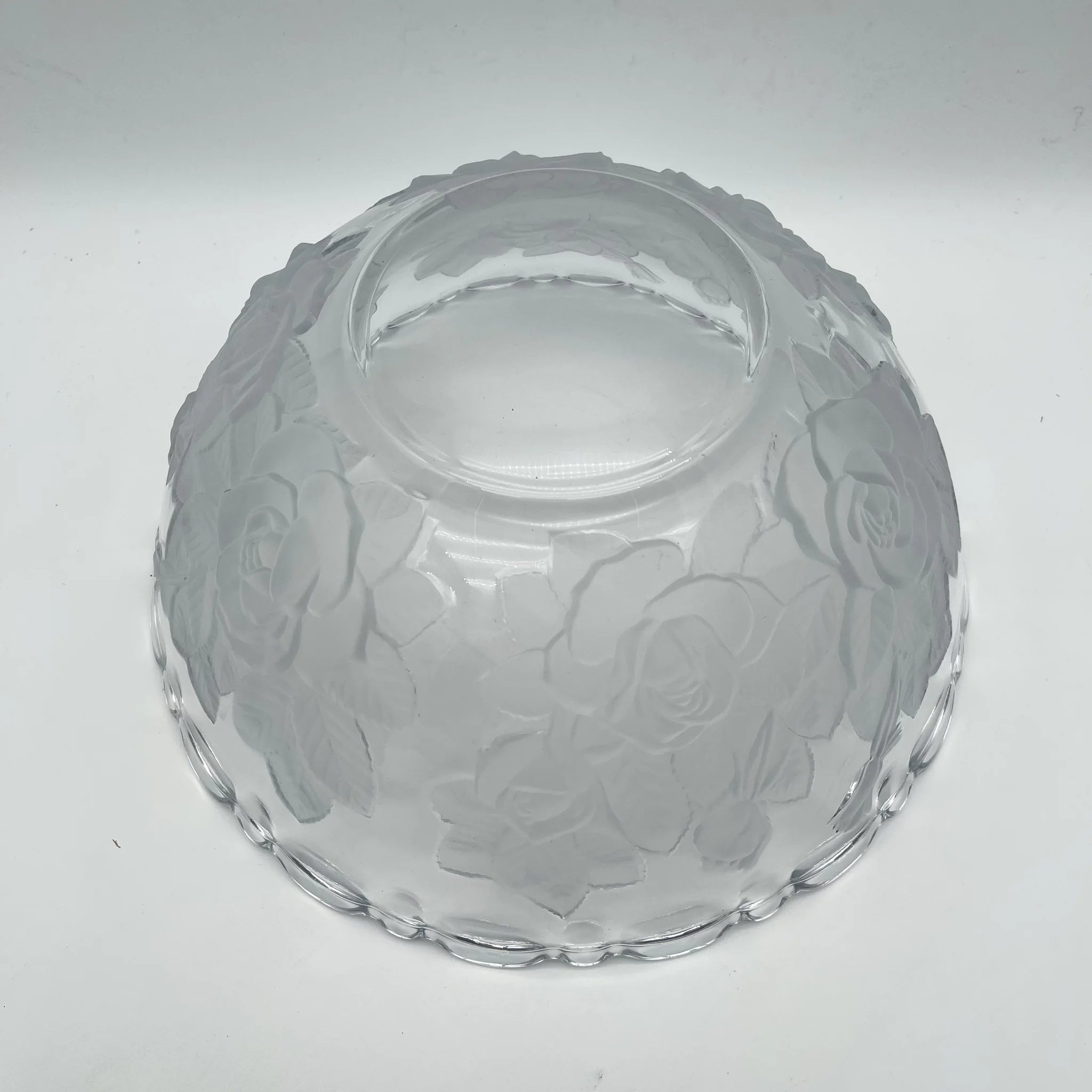 【リユース】 サラダボウル / SOGA(曽我ガラス) / Winter Rose(ウィンターローズ)