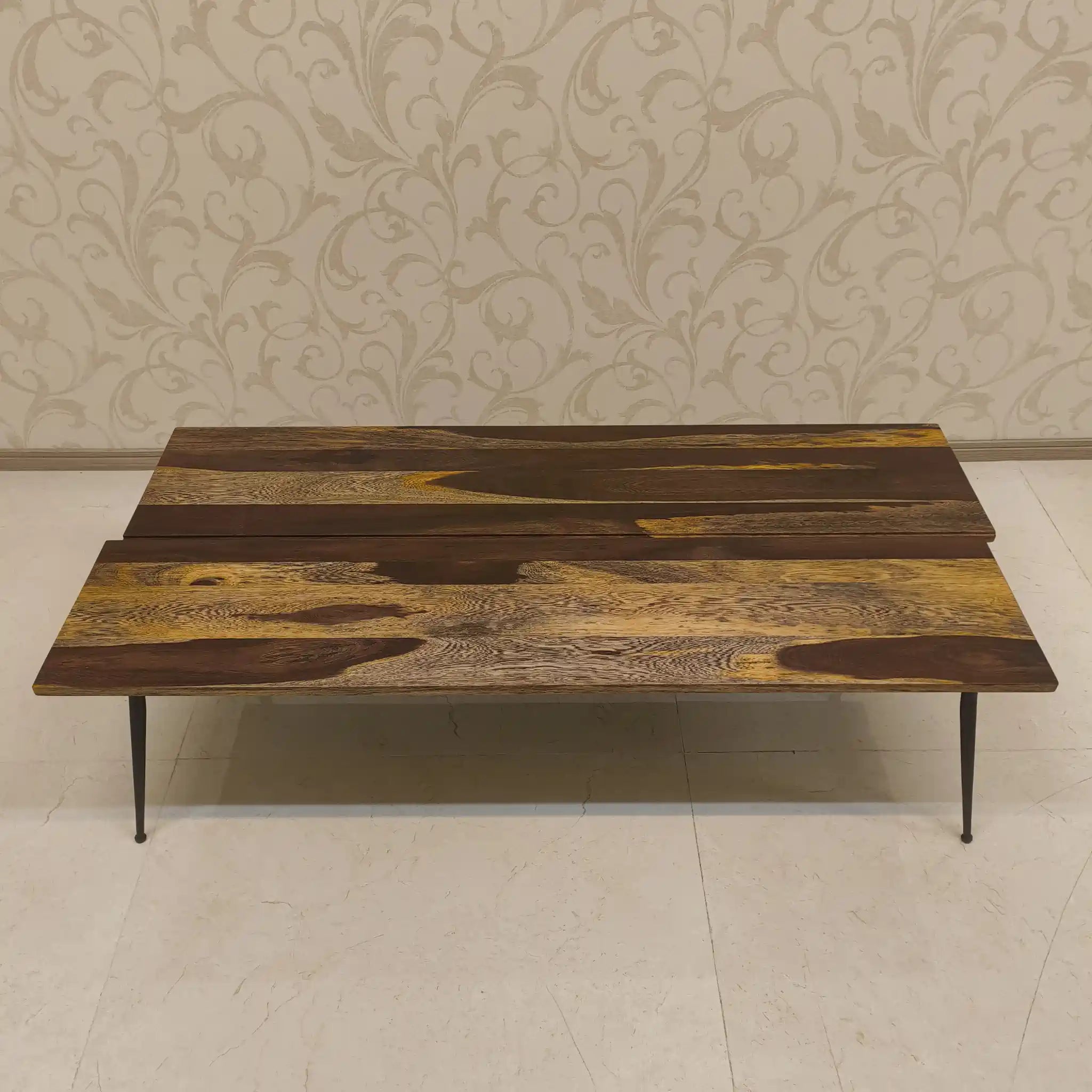 【リユース】 センターテーブル / 野中企画 / AMANDE / 天然木 / テーパードレッグ